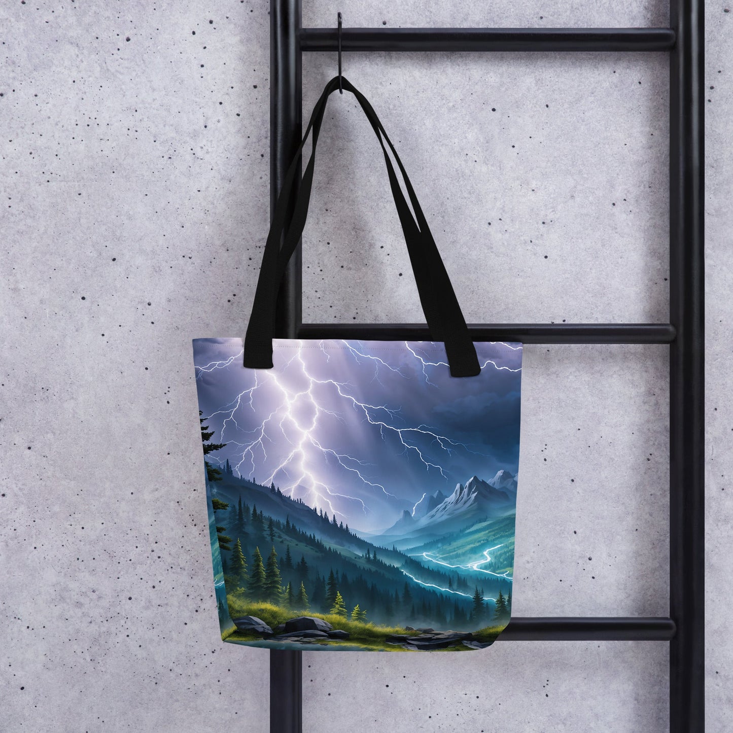 Lightning In The Valley II Tote Bag - Tote Bags - Discovery Co.