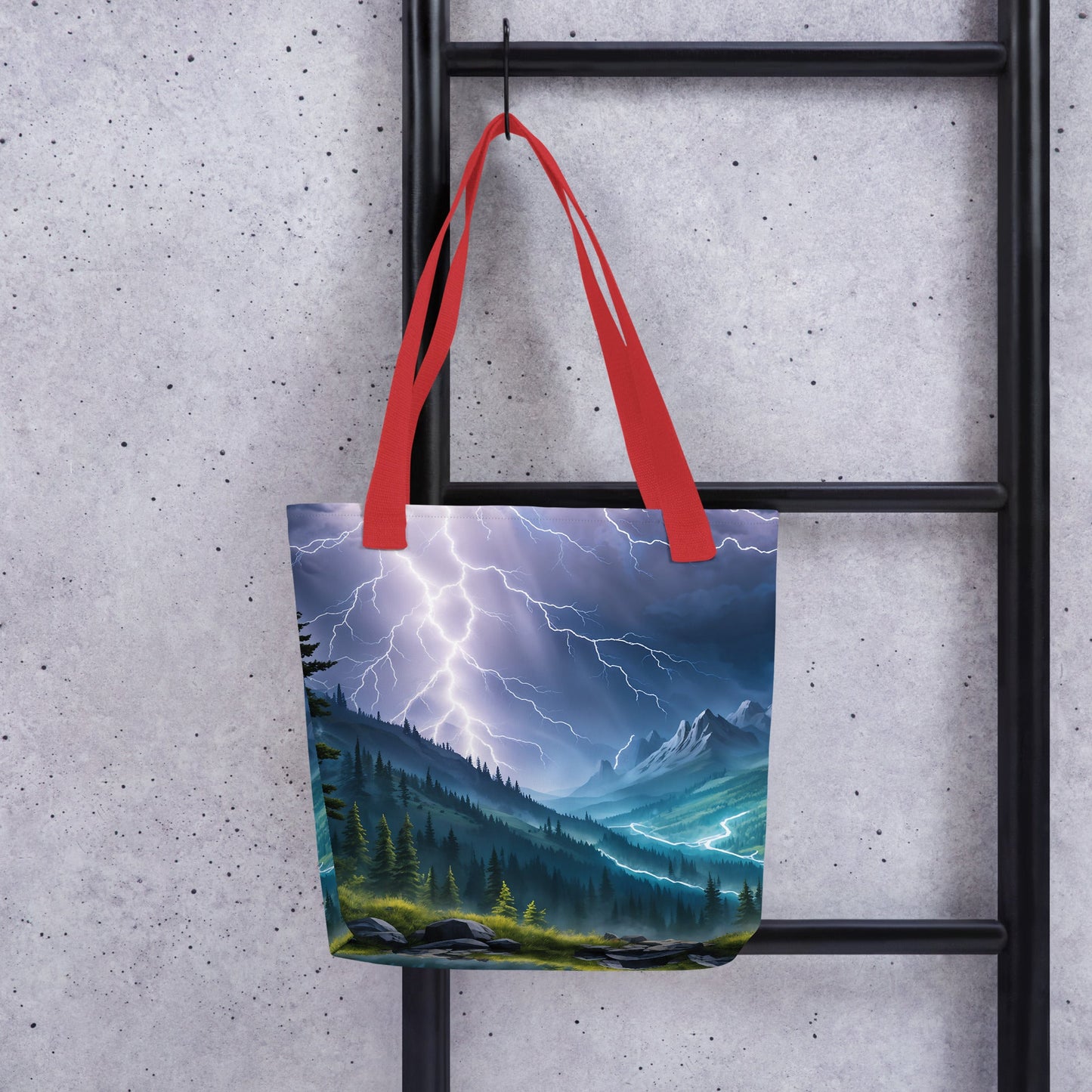 Lightning In The Valley II Tote Bag - Tote Bags - Discovery Co.