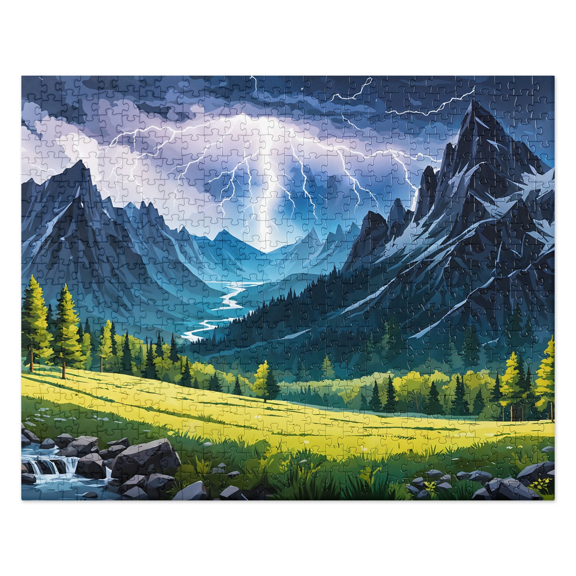 Lightning In The Valley Jigsaw Puzzle - Puzzle - Discovery Co.