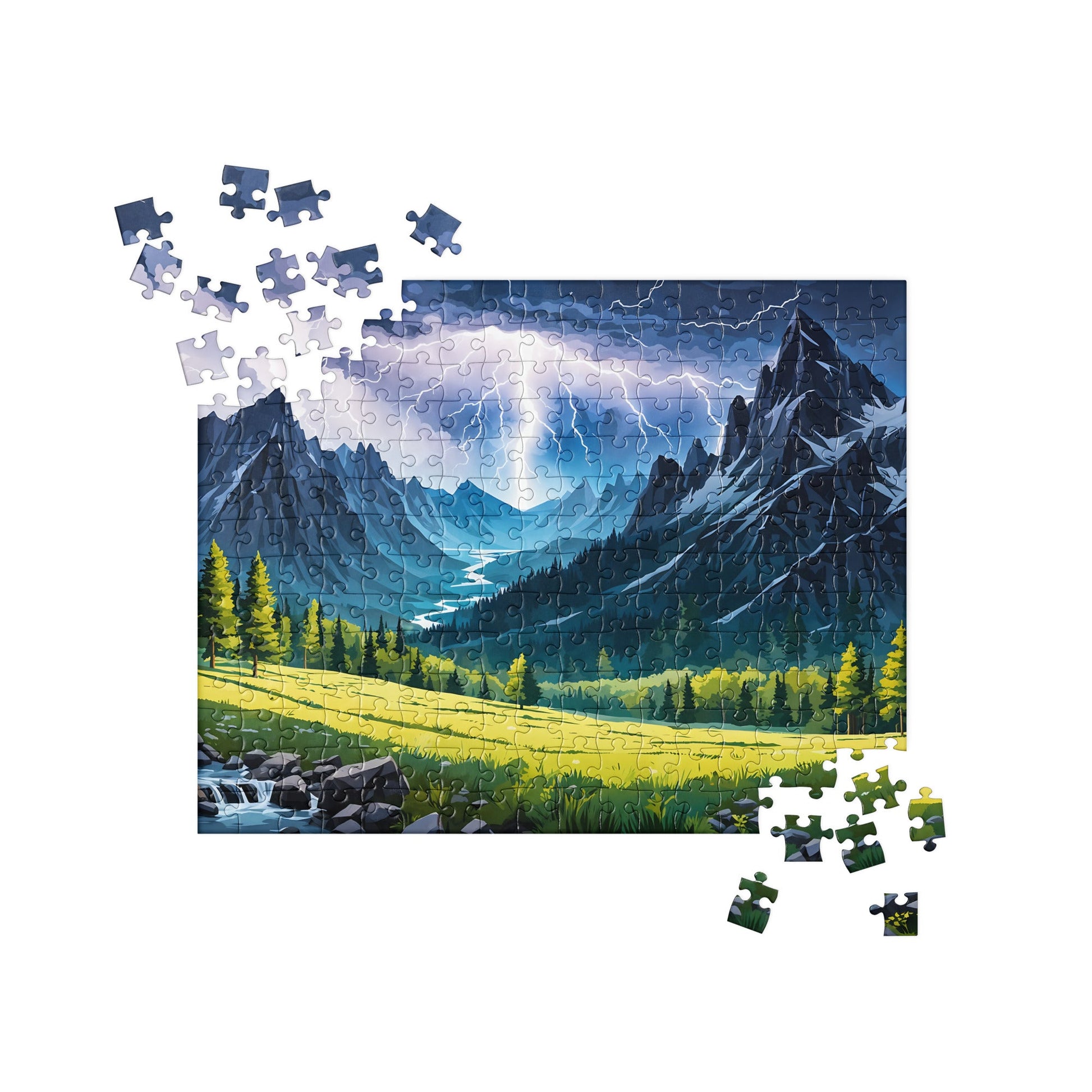 Lightning In The Valley Jigsaw Puzzle - Puzzle - Discovery Co.