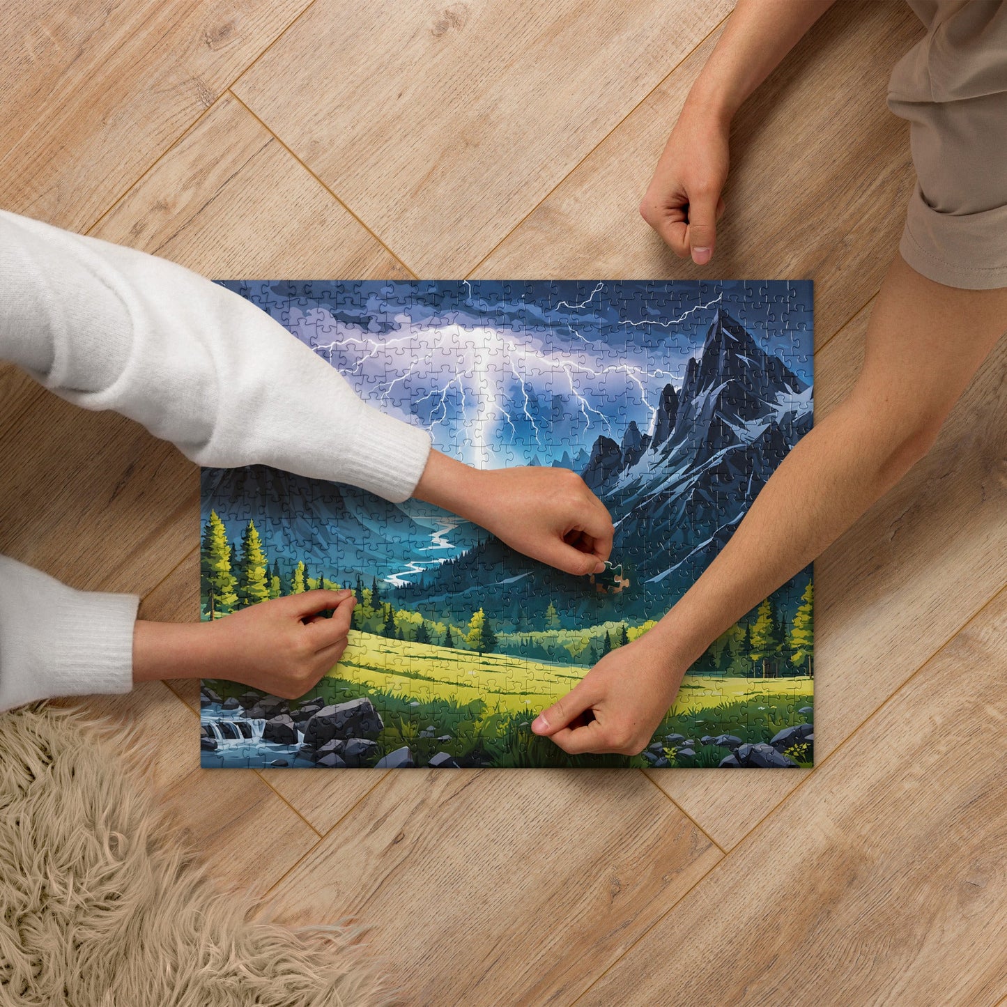 Lightning In The Valley Jigsaw Puzzle - Puzzle - Discovery Co.