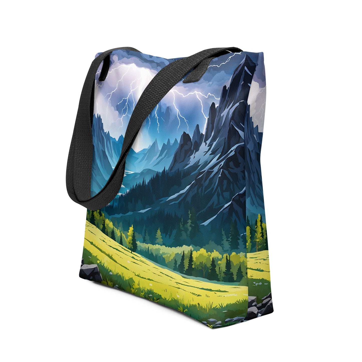 Lightning In The Valley Tote Bag - Tote Bags - Discovery Co.