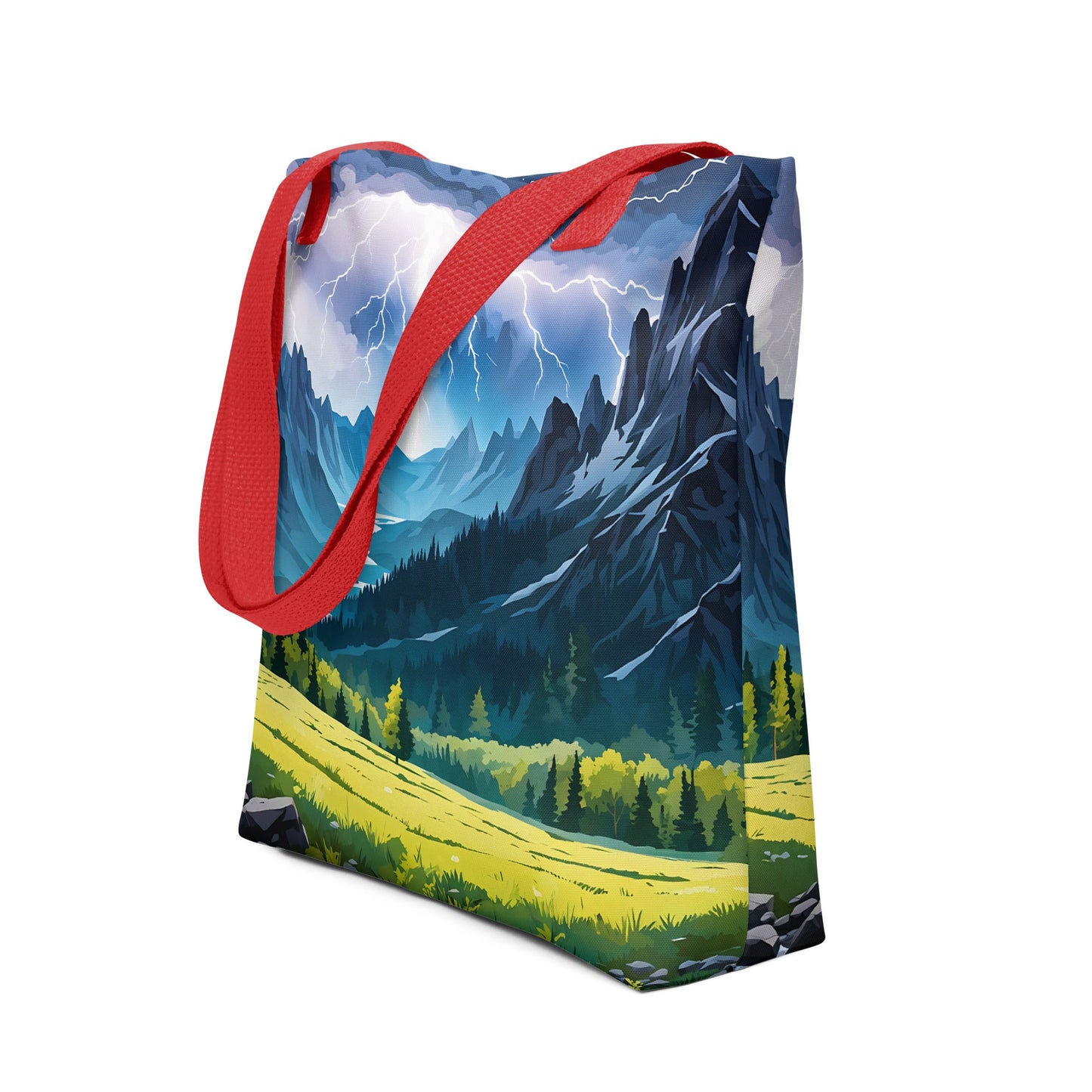 Lightning In The Valley Tote Bag - Tote Bags - Discovery Co.