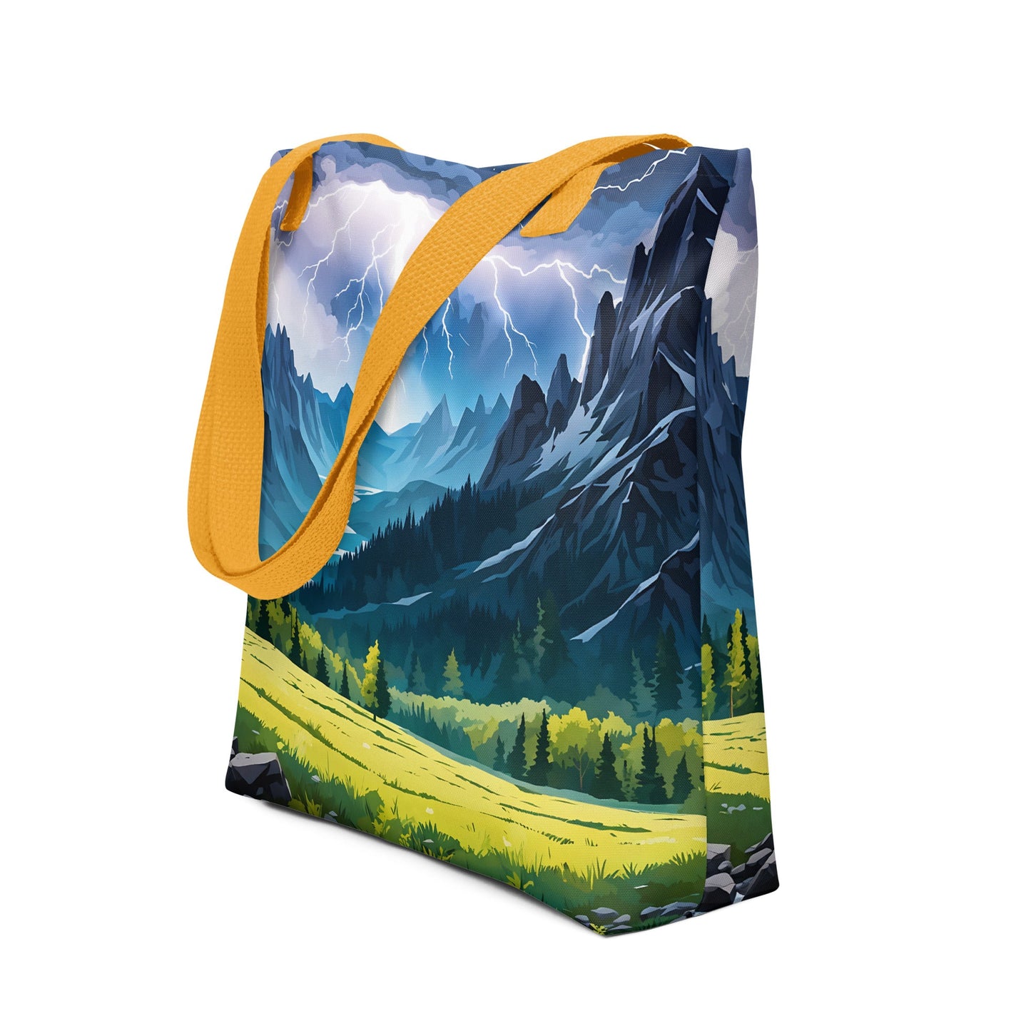 Lightning In The Valley Tote Bag - Tote Bags - Discovery Co.