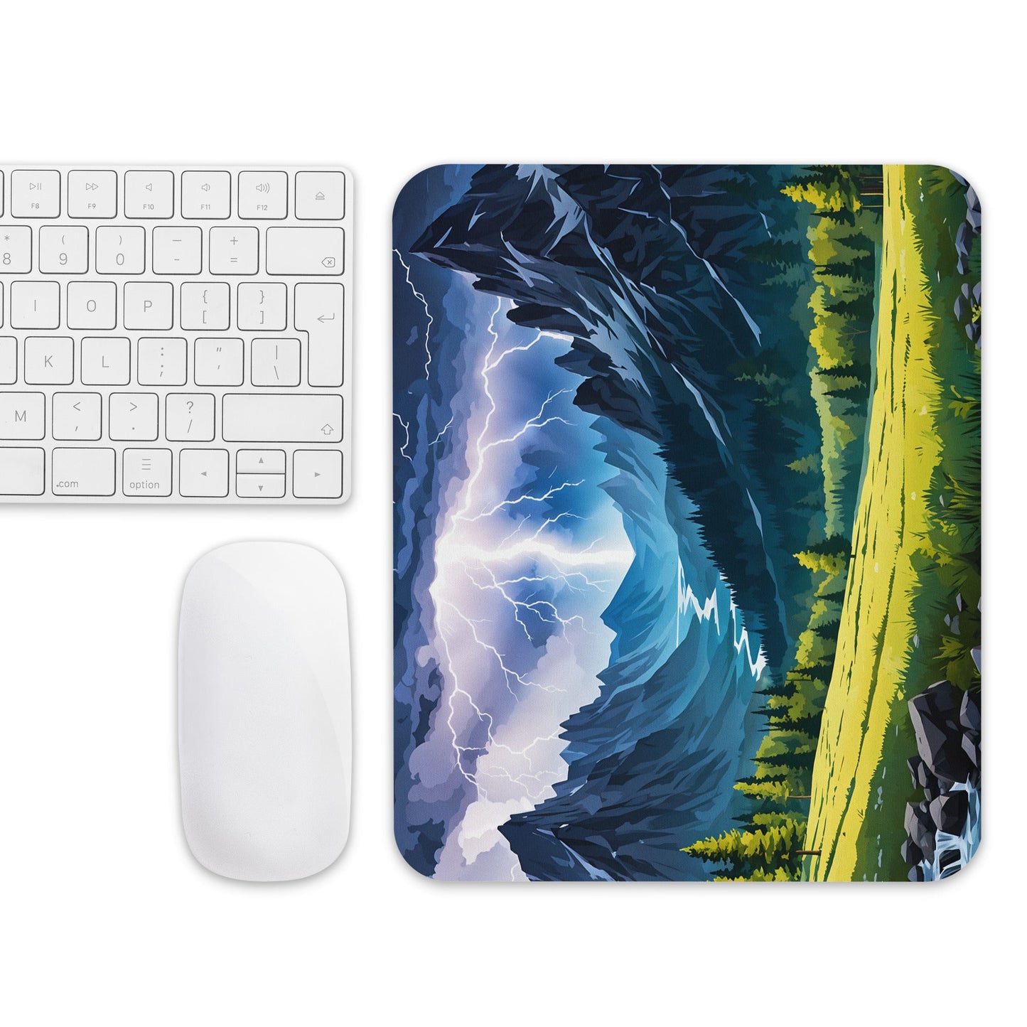 Lightning Over Mountains II Mouse Pad - Mouse Pads - Discovery Co.