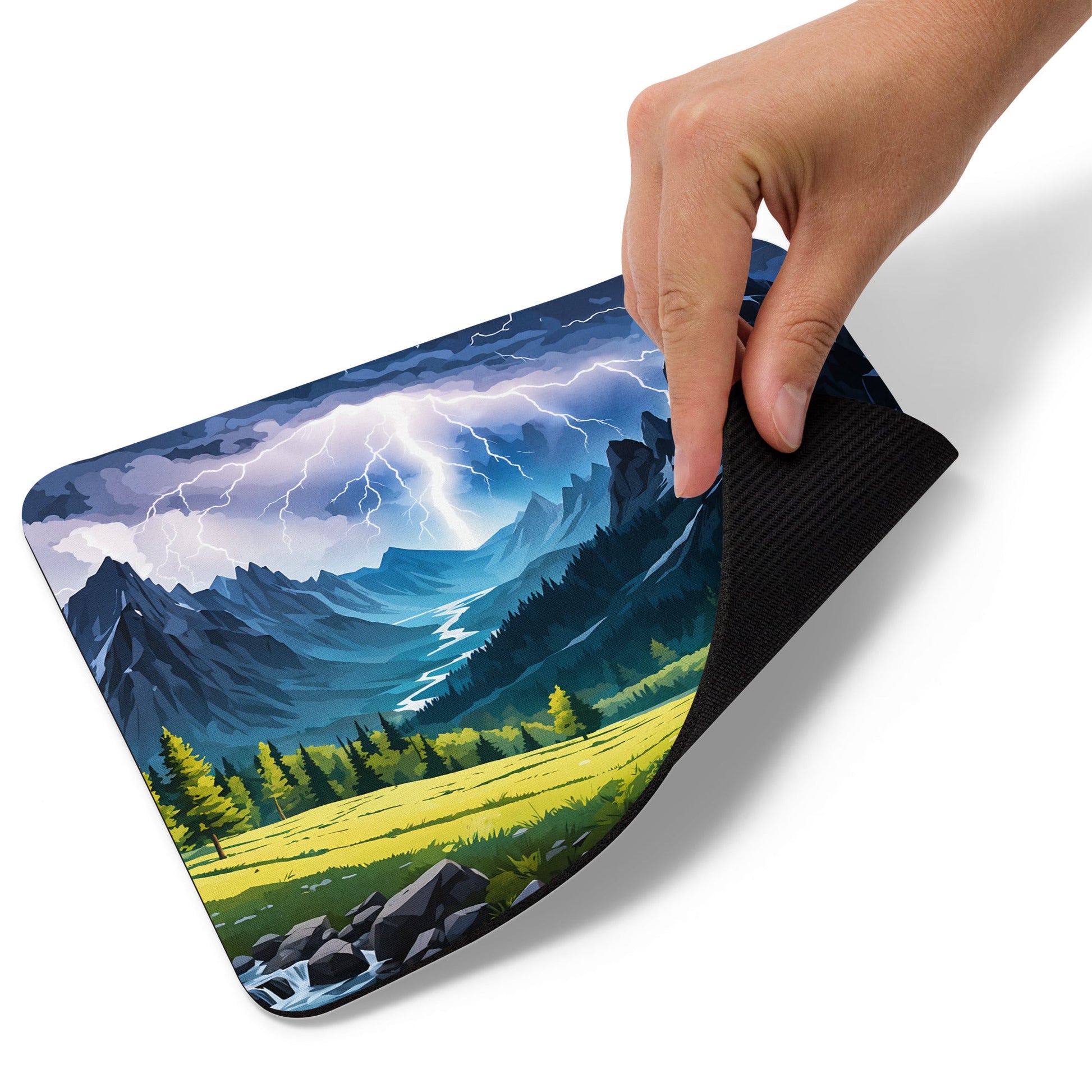 Lightning Over Mountains II Mouse Pad - Mouse Pads - Discovery Co.