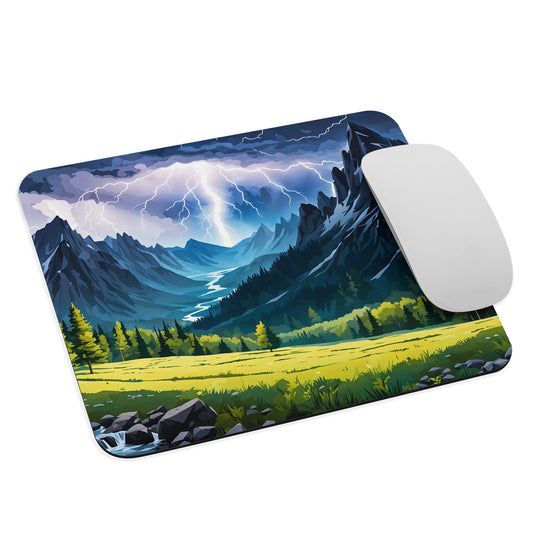 Lightning Over Mountains II Mouse Pad - Mouse Pads - Discovery Co.