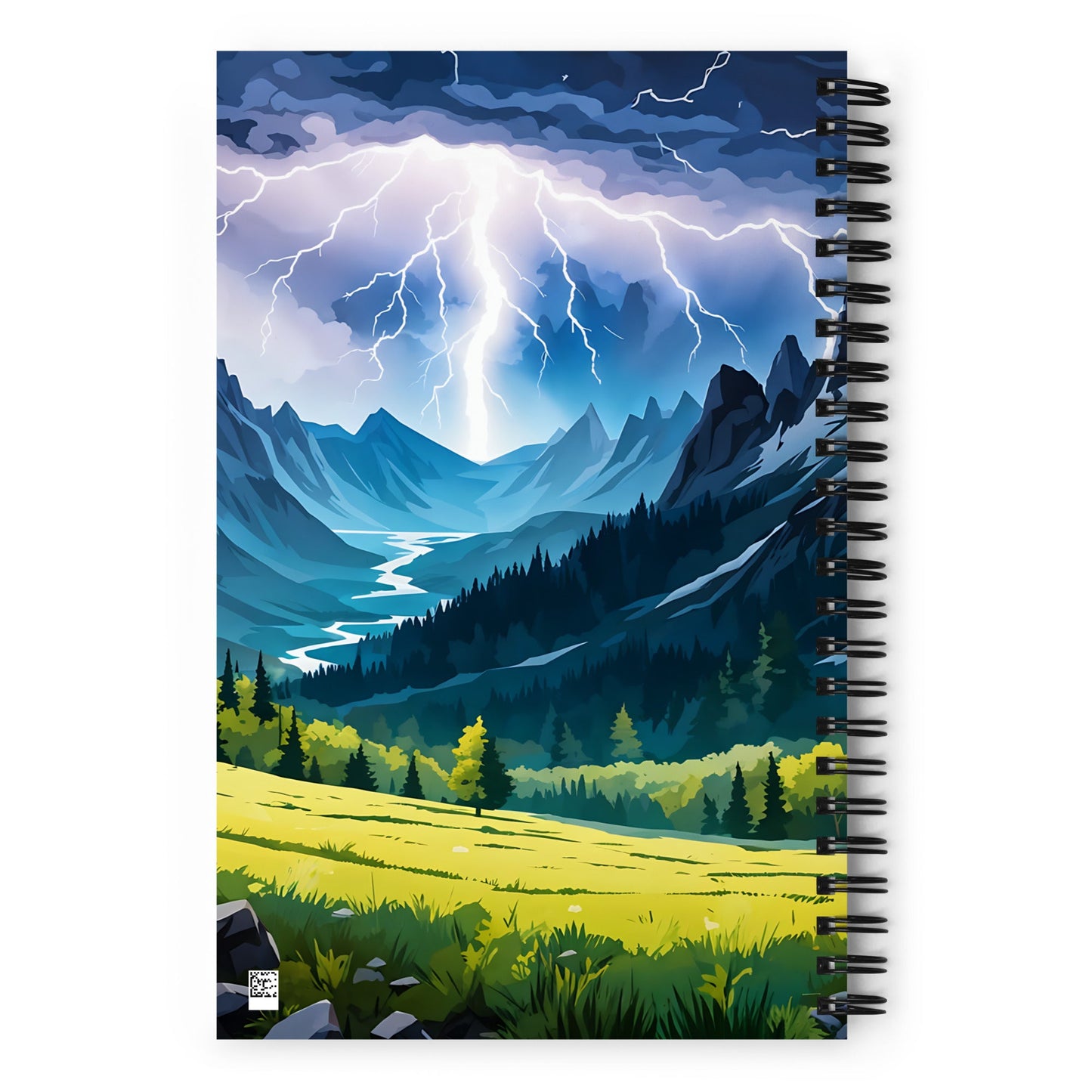 Lightning Over Mountains II Spiral Notebook - Spiral Notebooks - Discovery Co.