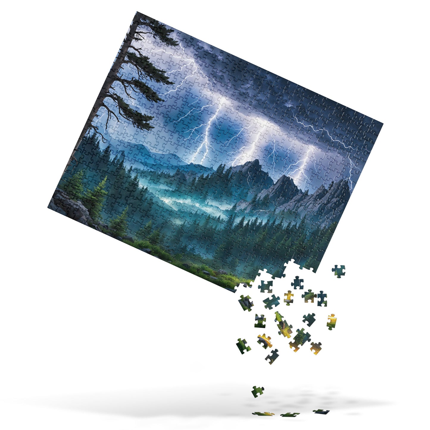 Lightning Over Mountains III Jigsaw Puzzle - Puzzle - Discovery Co.