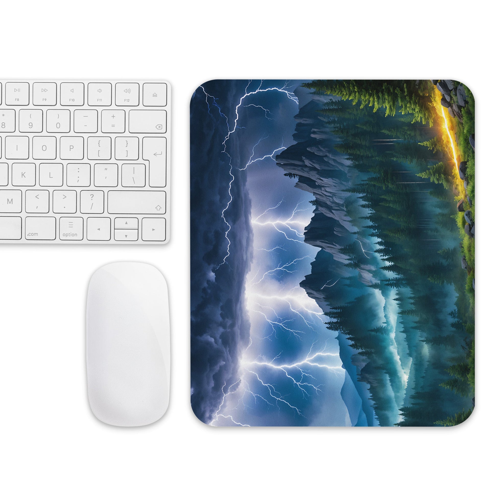 Lightning Over Mountains III Mouse Pad - Mouse Pads - Discovery Co.