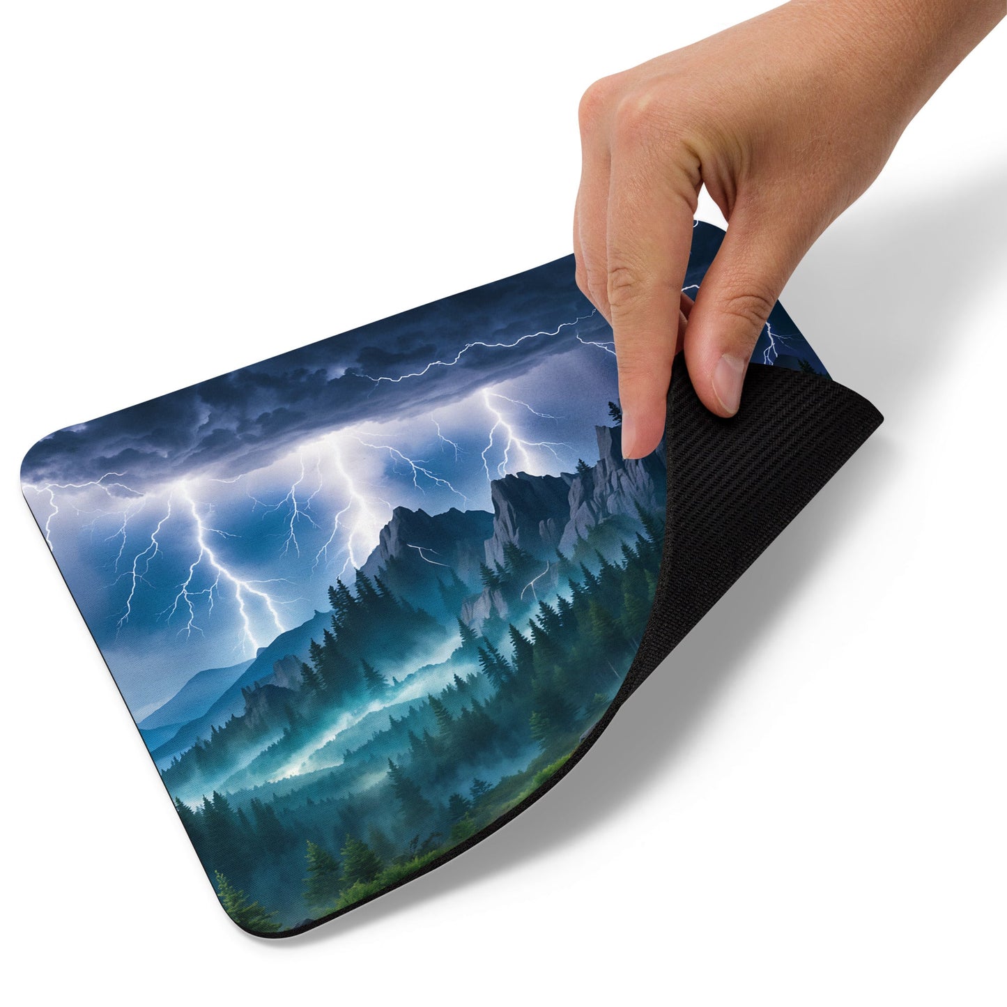 Lightning Over Mountains III Mouse Pad - Mouse Pads - Discovery Co.