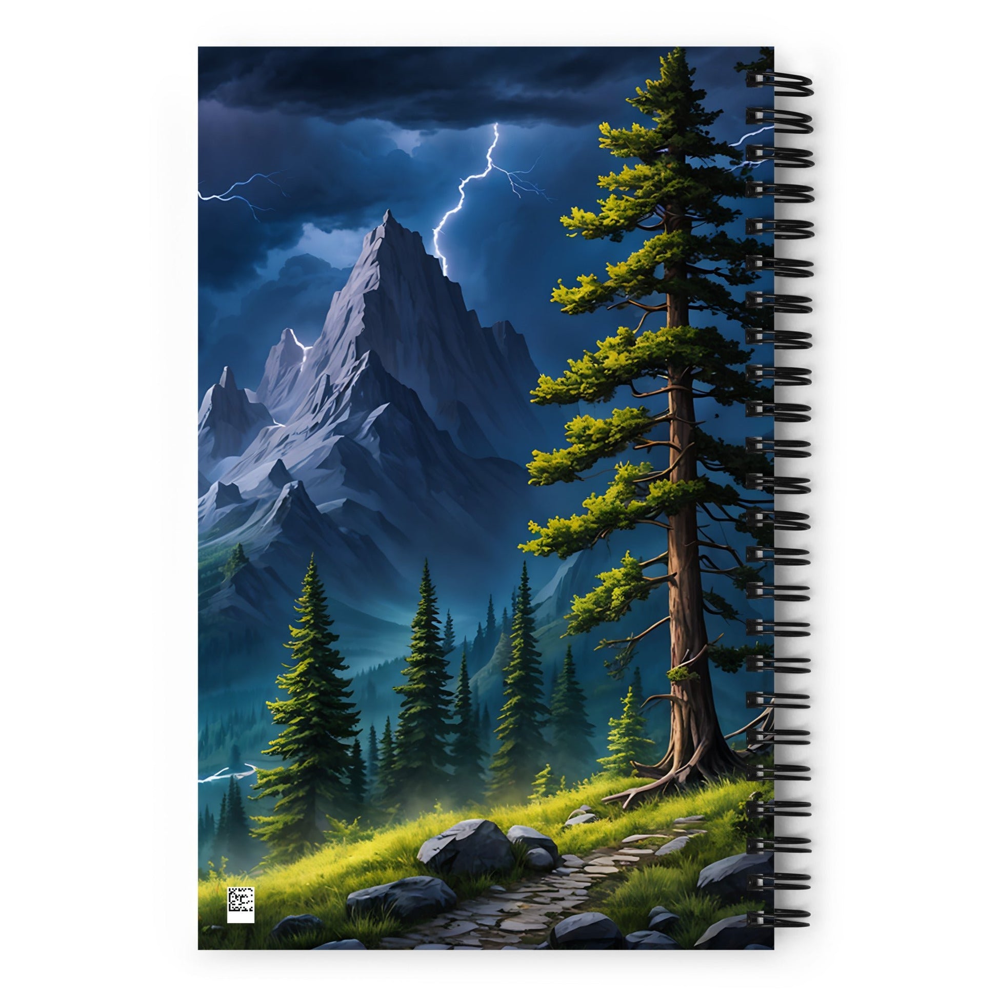 Lightning Over Mountains III Spiral Notebook - Spiral Notebooks - Discovery Co.