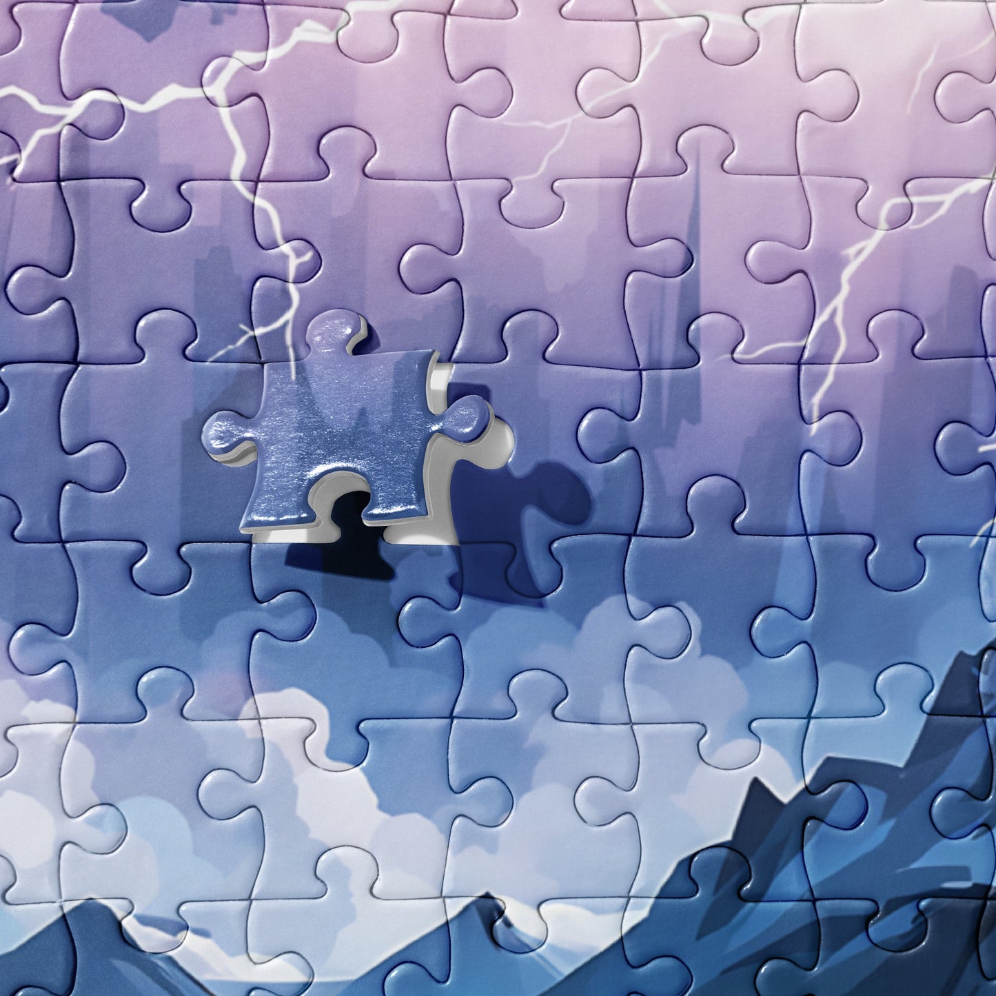 Lightning Over Mountains IV Jigsaw Puzzle - Puzzle - Discovery Co.