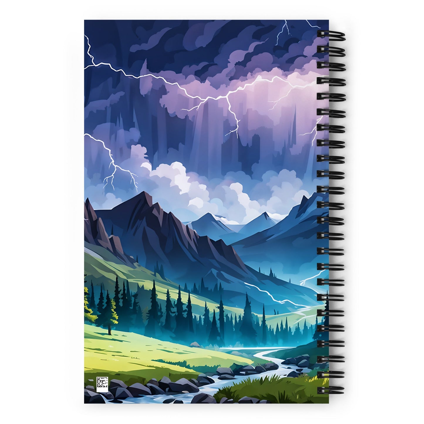 Lightning Over Mountains IV Spiral Notebook - Spiral Notebooks - Discovery Co.