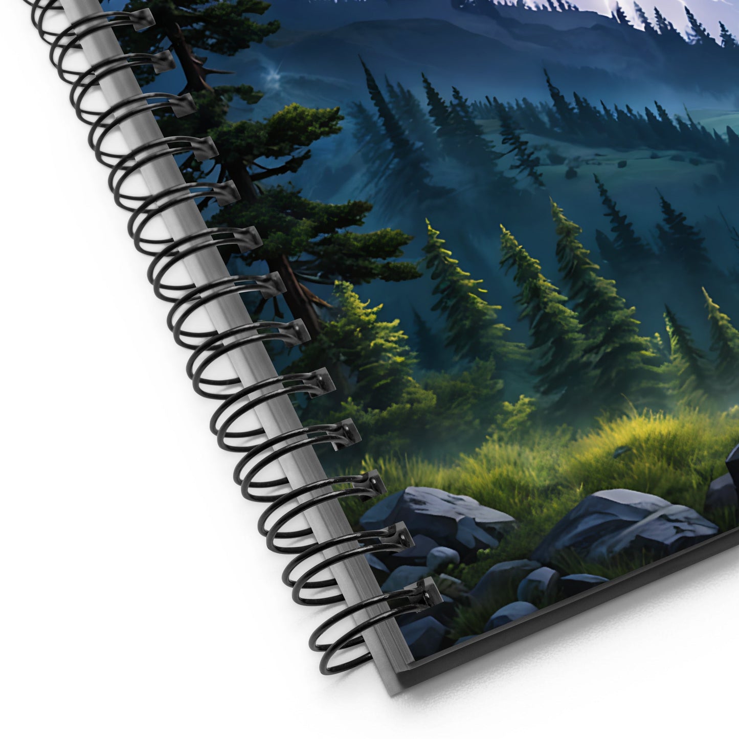 Lightning Over Mountains Spiral Notebook - Spiral Notebooks - Discovery Co.