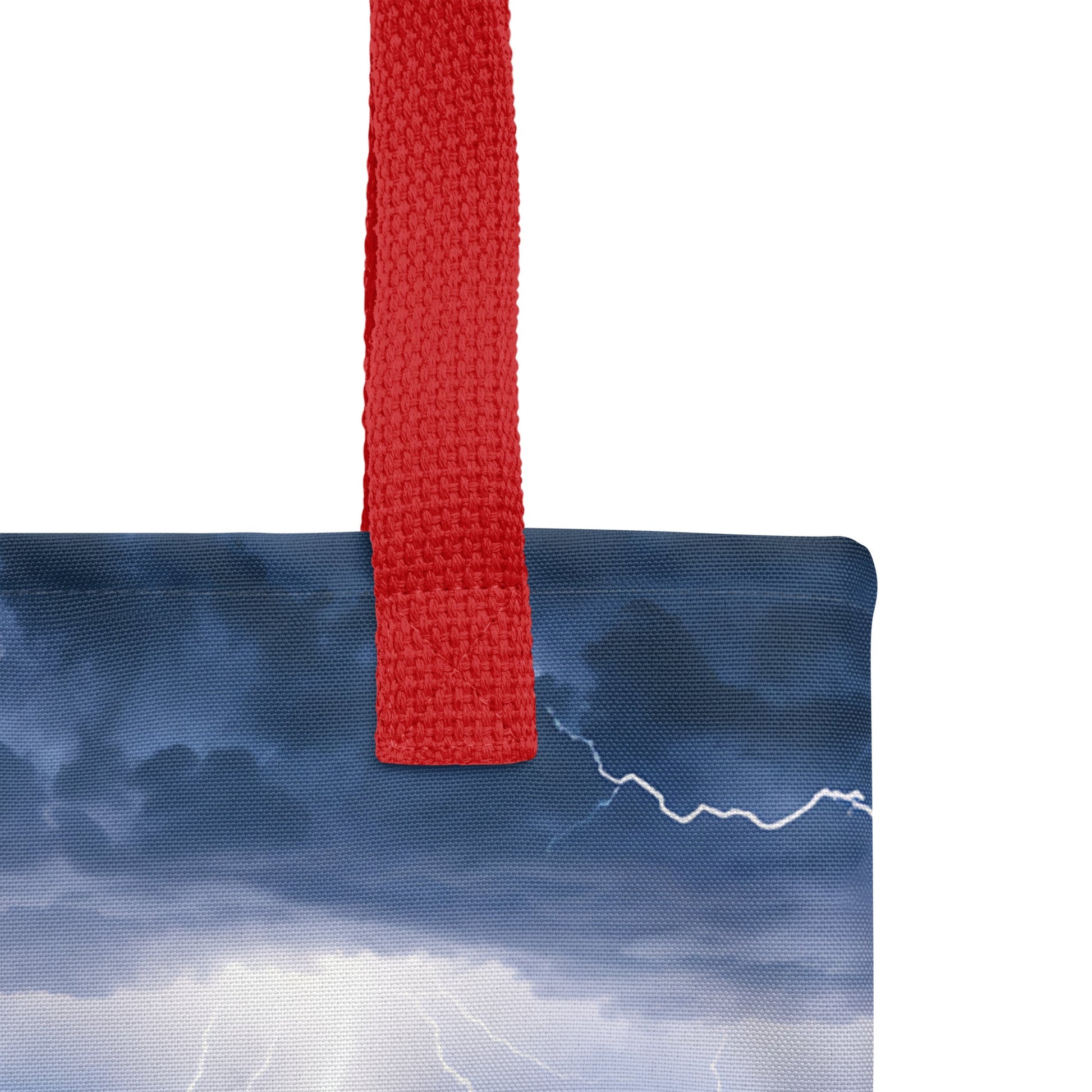 Lightning Over Mountains Tote Bag - Tote Bags - Discovery Co.