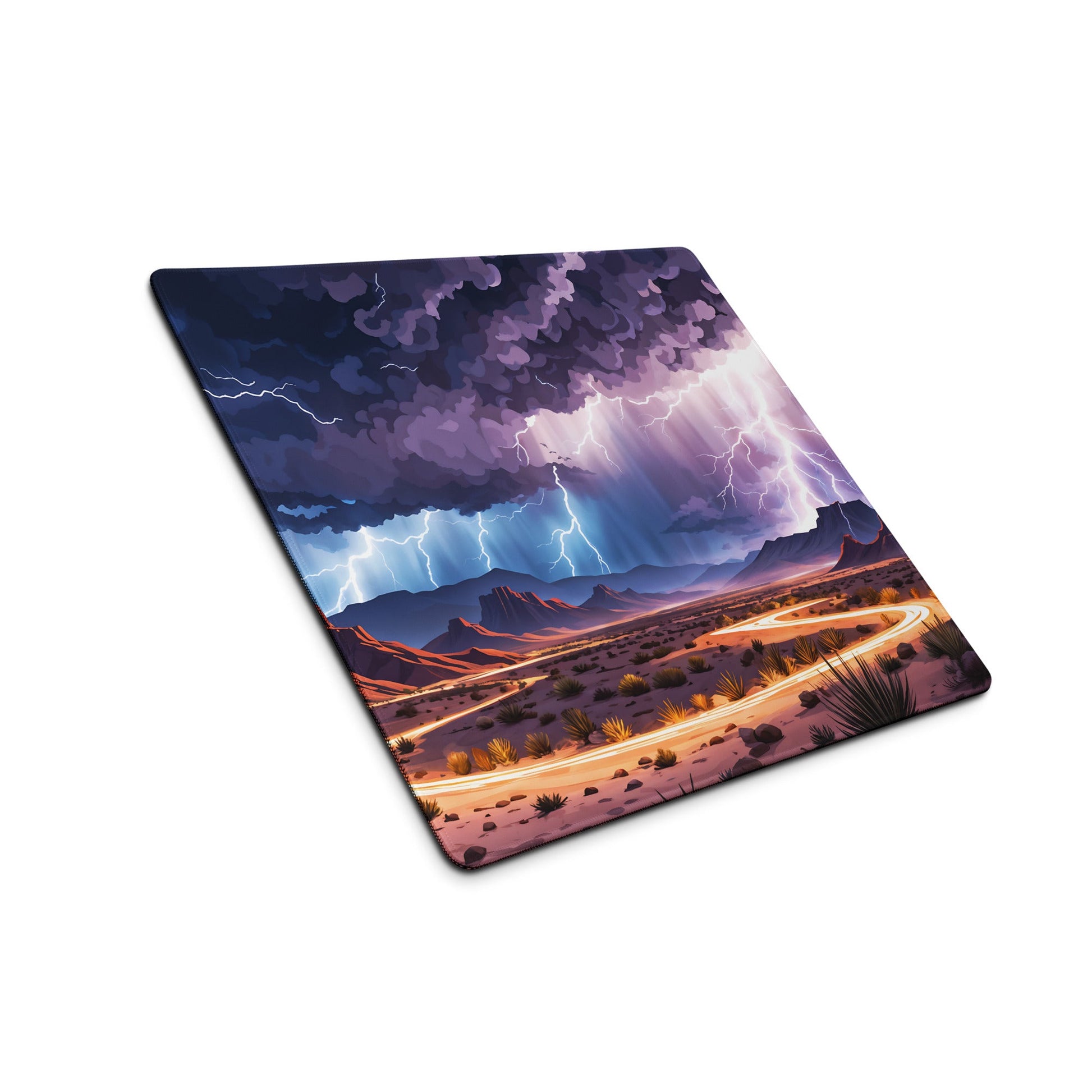 Lightning Over The Desert Gaming Mouse Pad - Mouse Pads - Discovery Co.