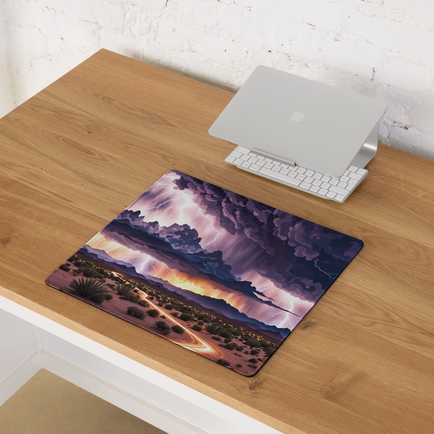 Lightning Over The Desert II Gaming Mouse Pad - Mouse Pads - Discovery Co.