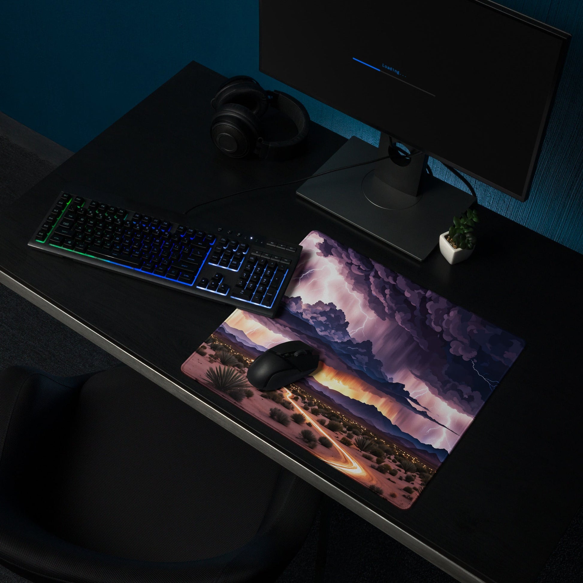 Lightning Over The Desert II Gaming Mouse Pad - Mouse Pads - Discovery Co.