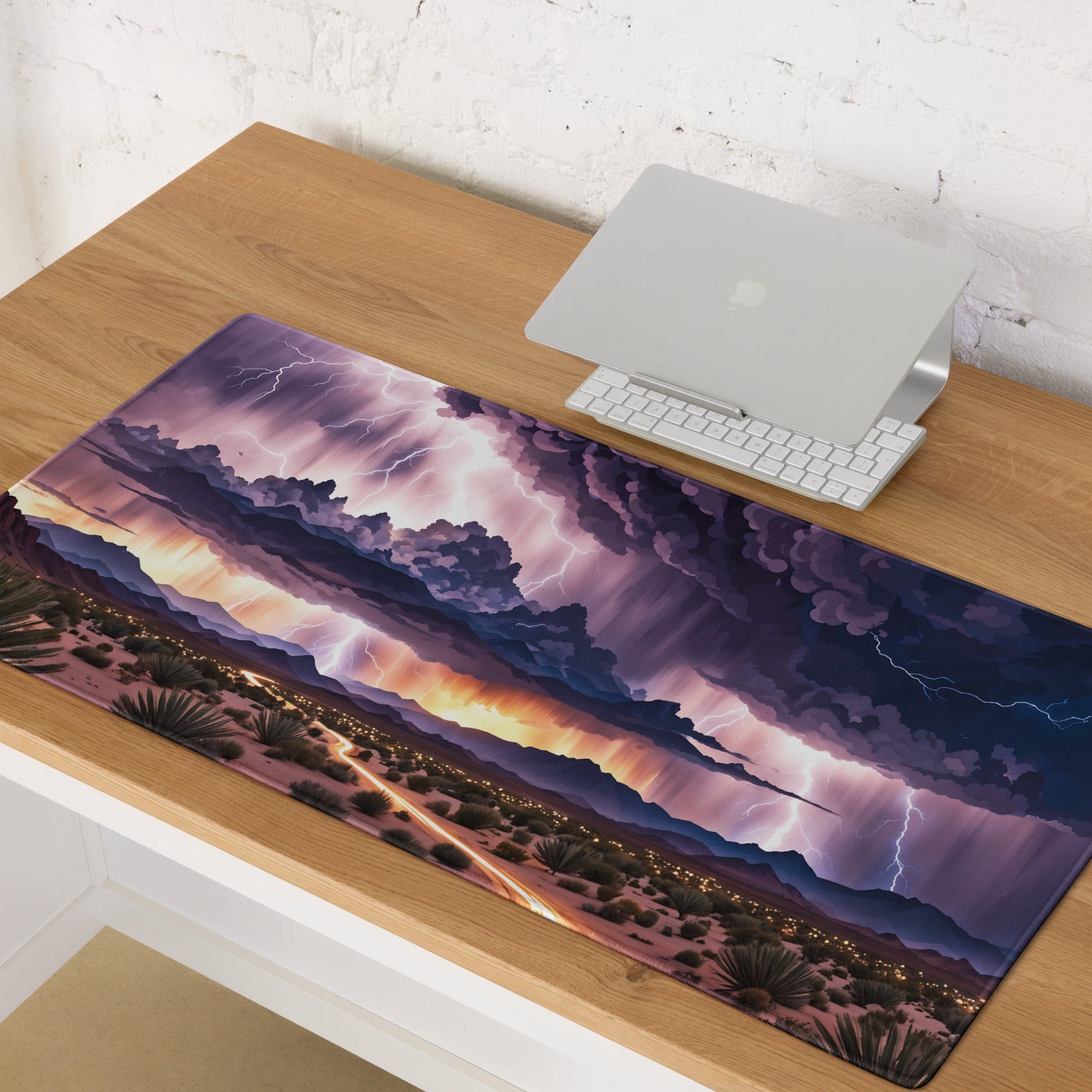 Lightning Over The Desert II Gaming Mouse Pad - Mouse Pads - Discovery Co.