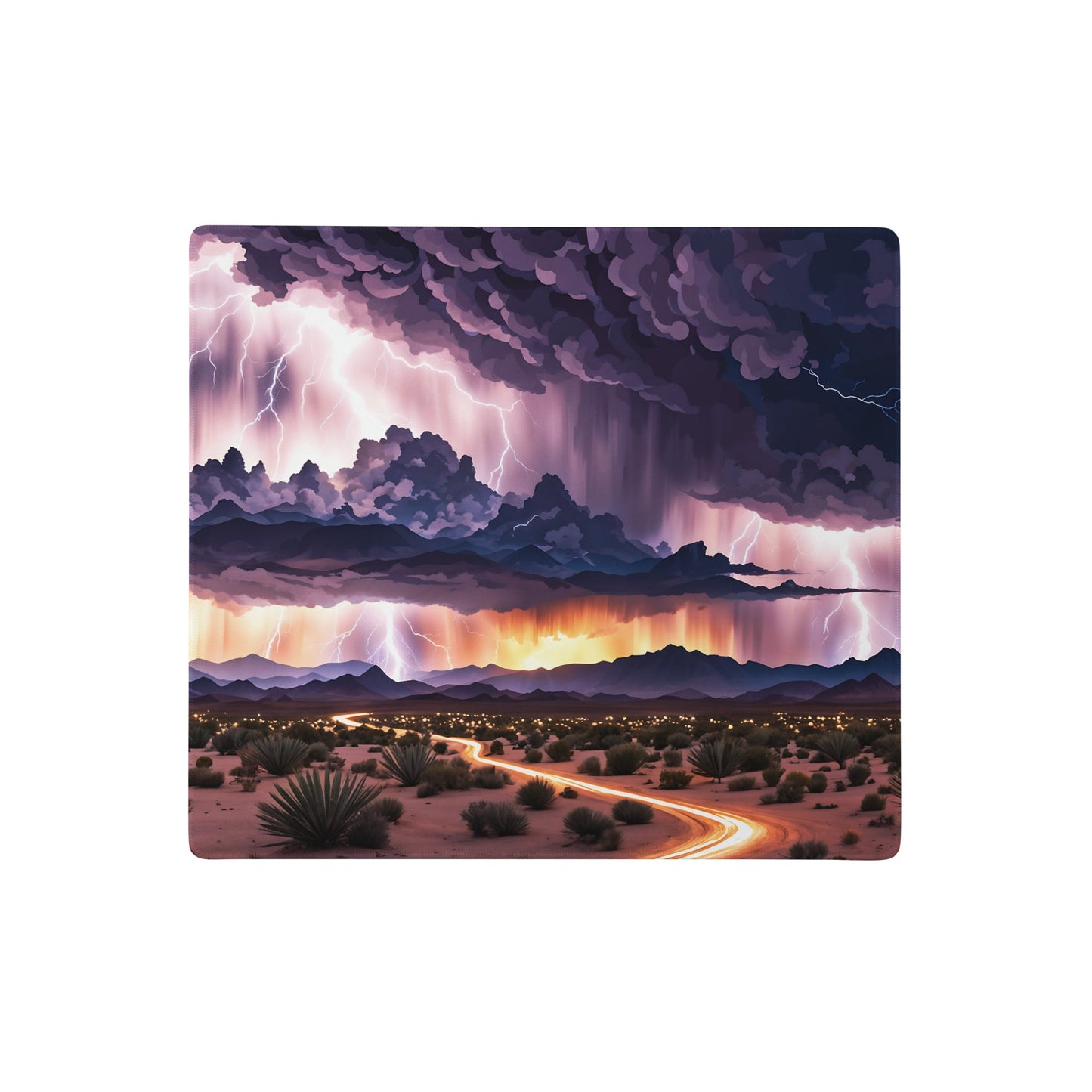 Lightning Over The Desert II Gaming Mouse Pad - Mouse Pads - Discovery Co.