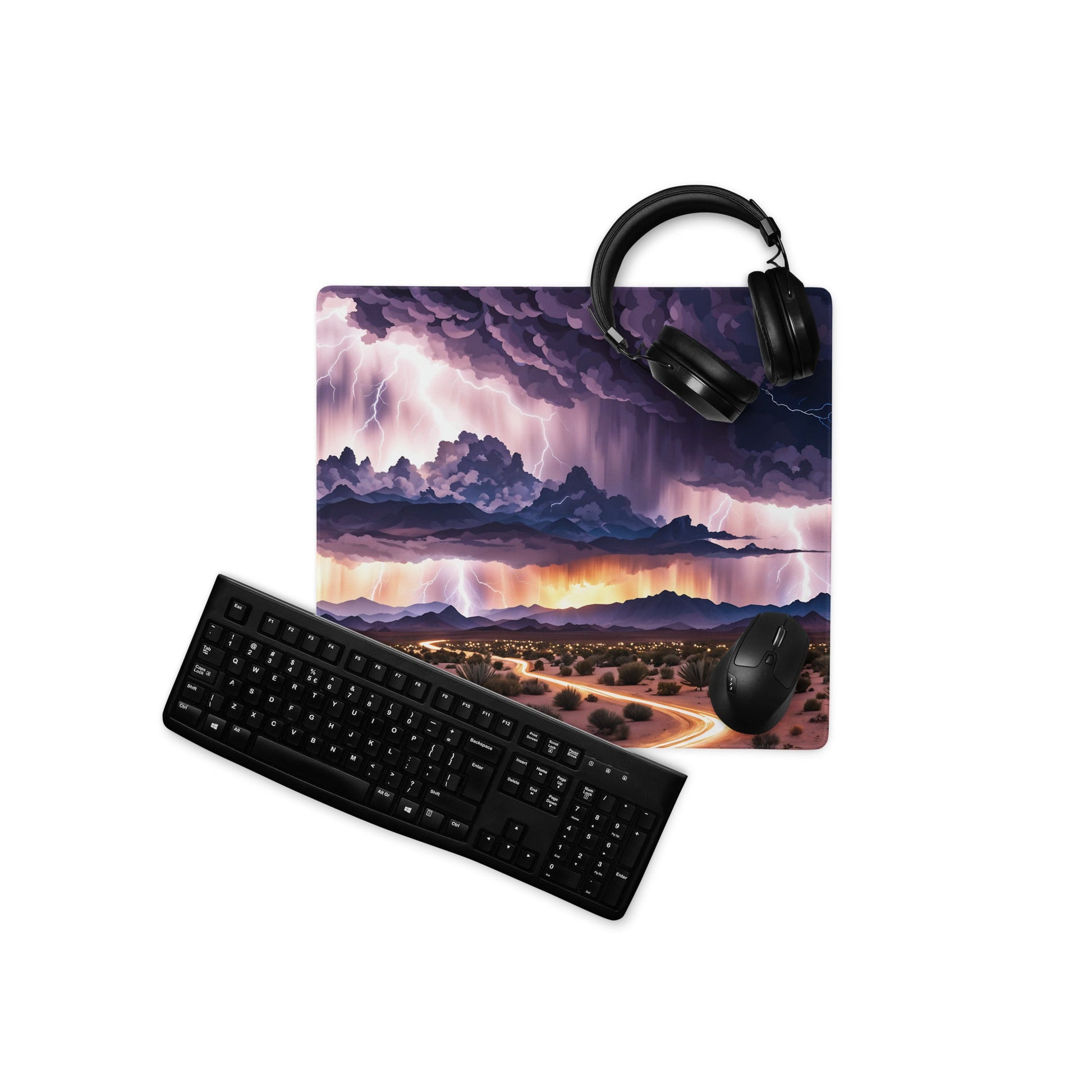 Lightning Over The Desert II Gaming Mouse Pad - Mouse Pads - Discovery Co.