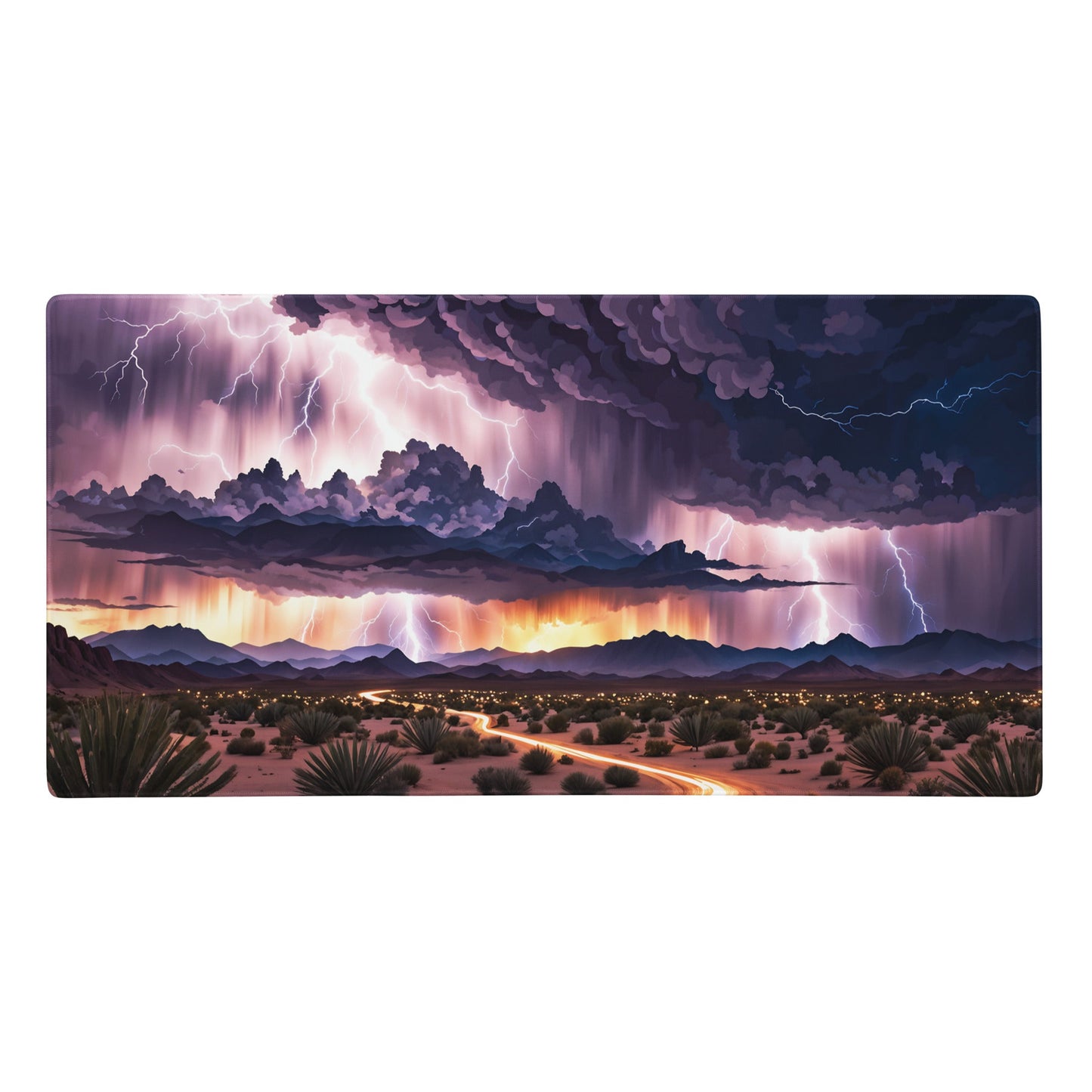 Lightning Over The Desert II Gaming Mouse Pad - Mouse Pads - Discovery Co.