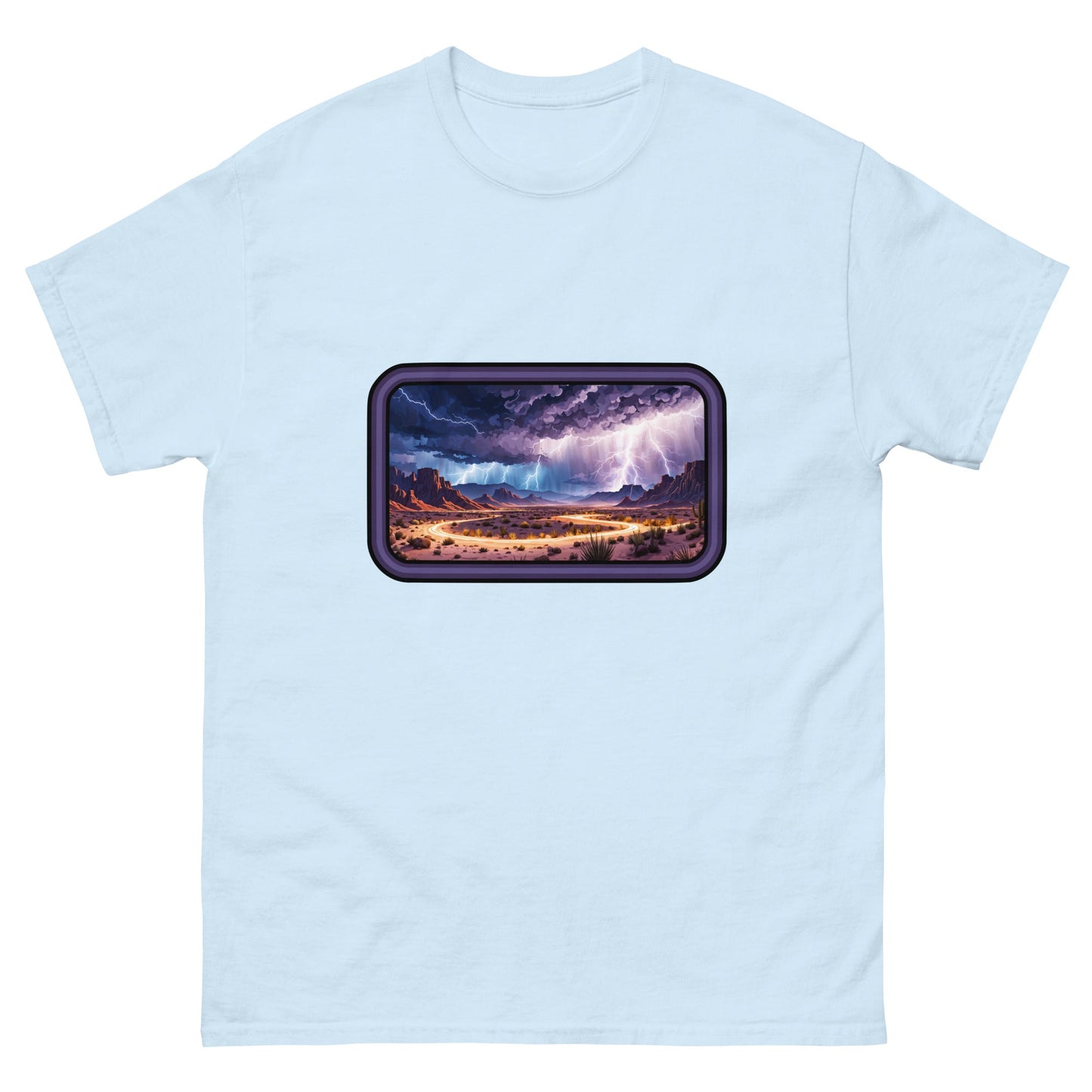 Lightning Over The Desert Men's Classic Tee - Men's Shirts - Discovery Co.