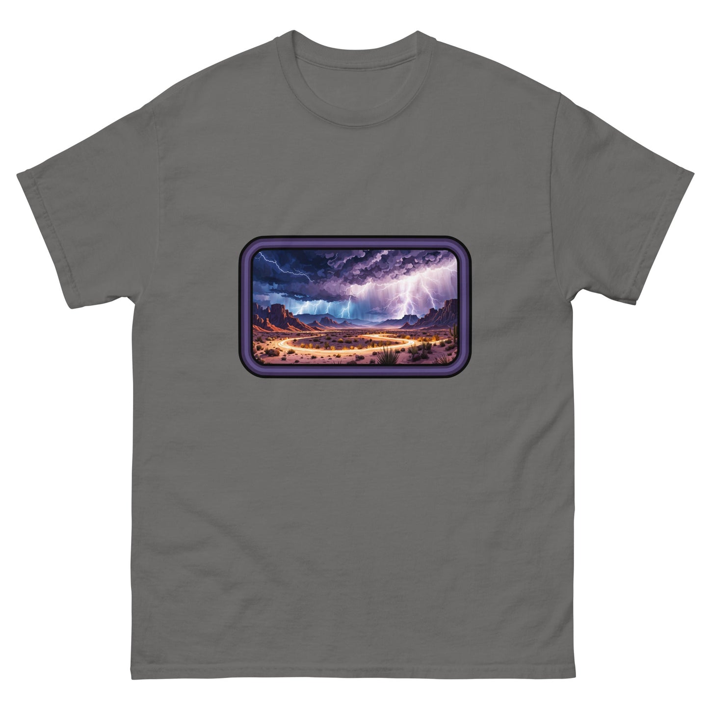 Lightning Over The Desert Men's Classic Tee - Men's Shirts - Discovery Co.