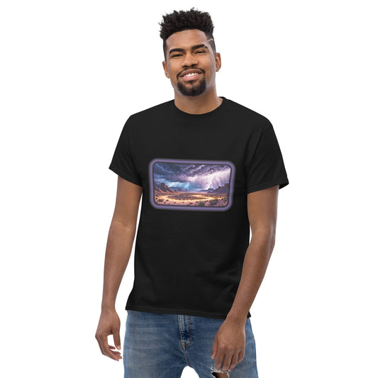 Lightning Over The Desert Men's Classic Tee - Men's Shirts - Discovery Co.