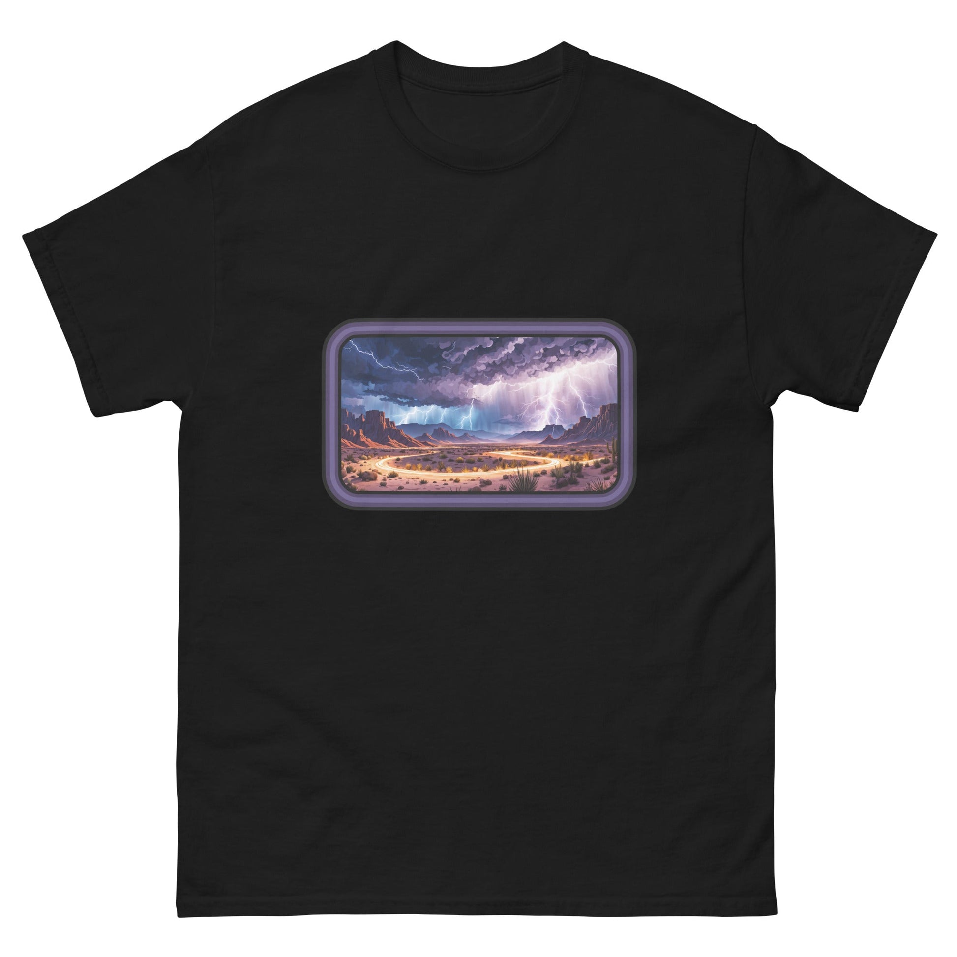 Lightning Over The Desert Men's Classic Tee - Men's Shirts - Discovery Co.