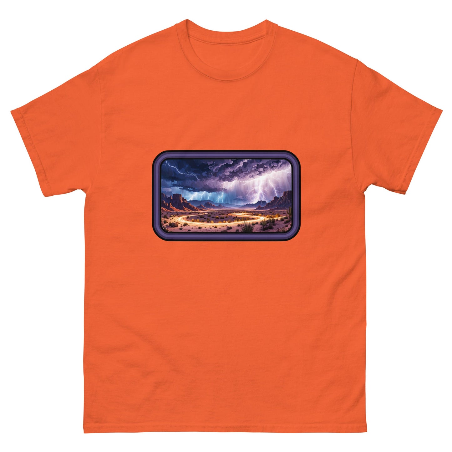 Lightning Over The Desert Men's Classic Tee - Men's Shirts - Discovery Co.