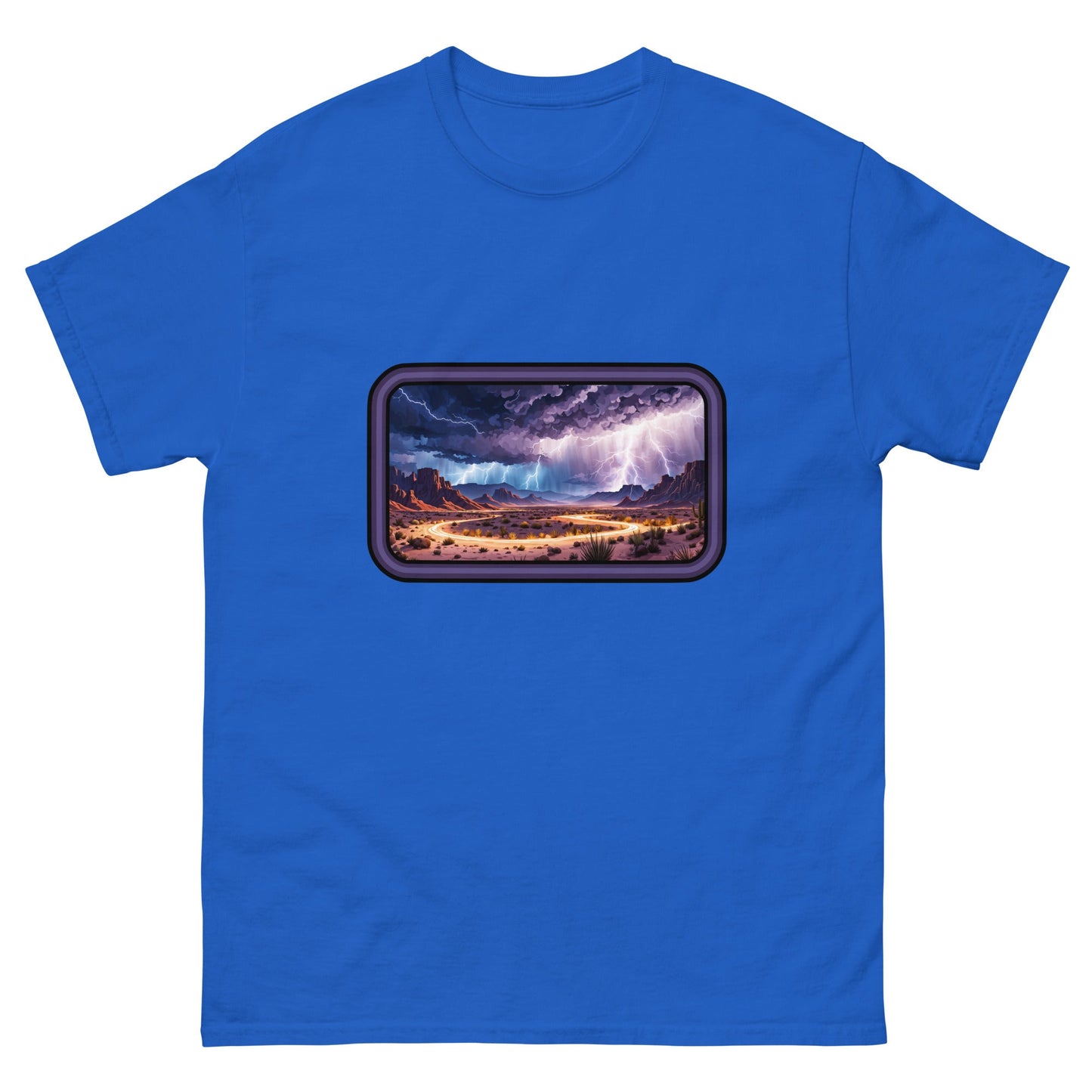 Lightning Over The Desert Men's Classic Tee - Men's Shirts - Discovery Co.