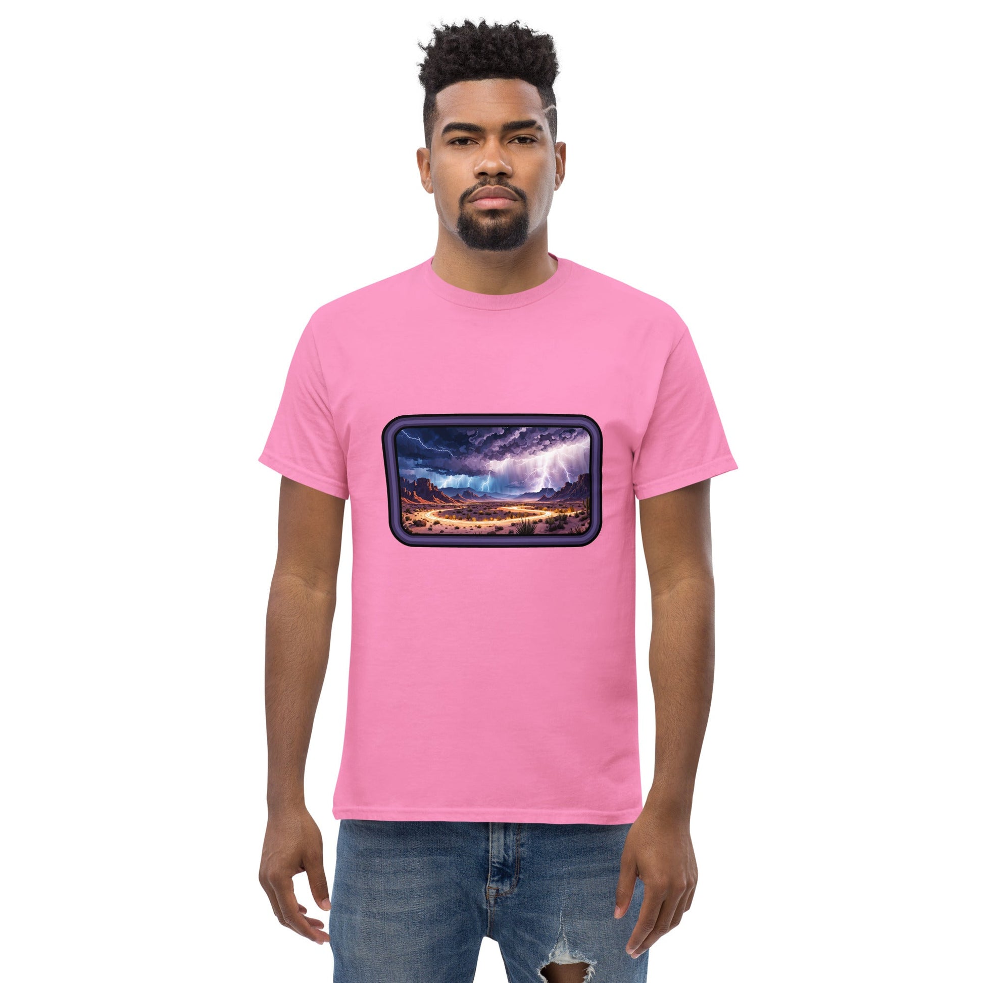 Lightning Over The Desert Men's Classic Tee - Men's Shirts - Discovery Co.