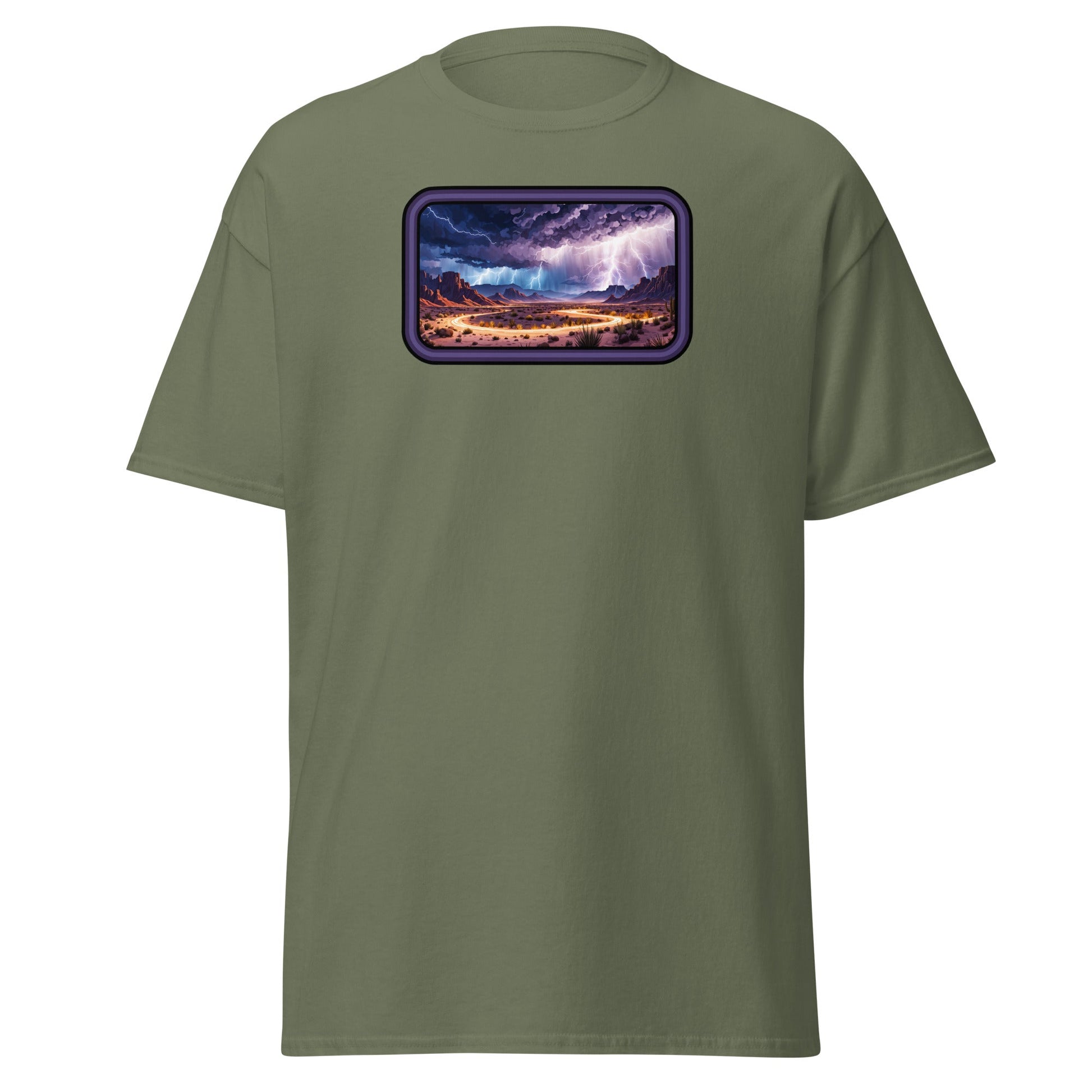 Lightning Over The Desert Men's (Unisex) Classic Tee - Men's Shirts - Discovery Co.