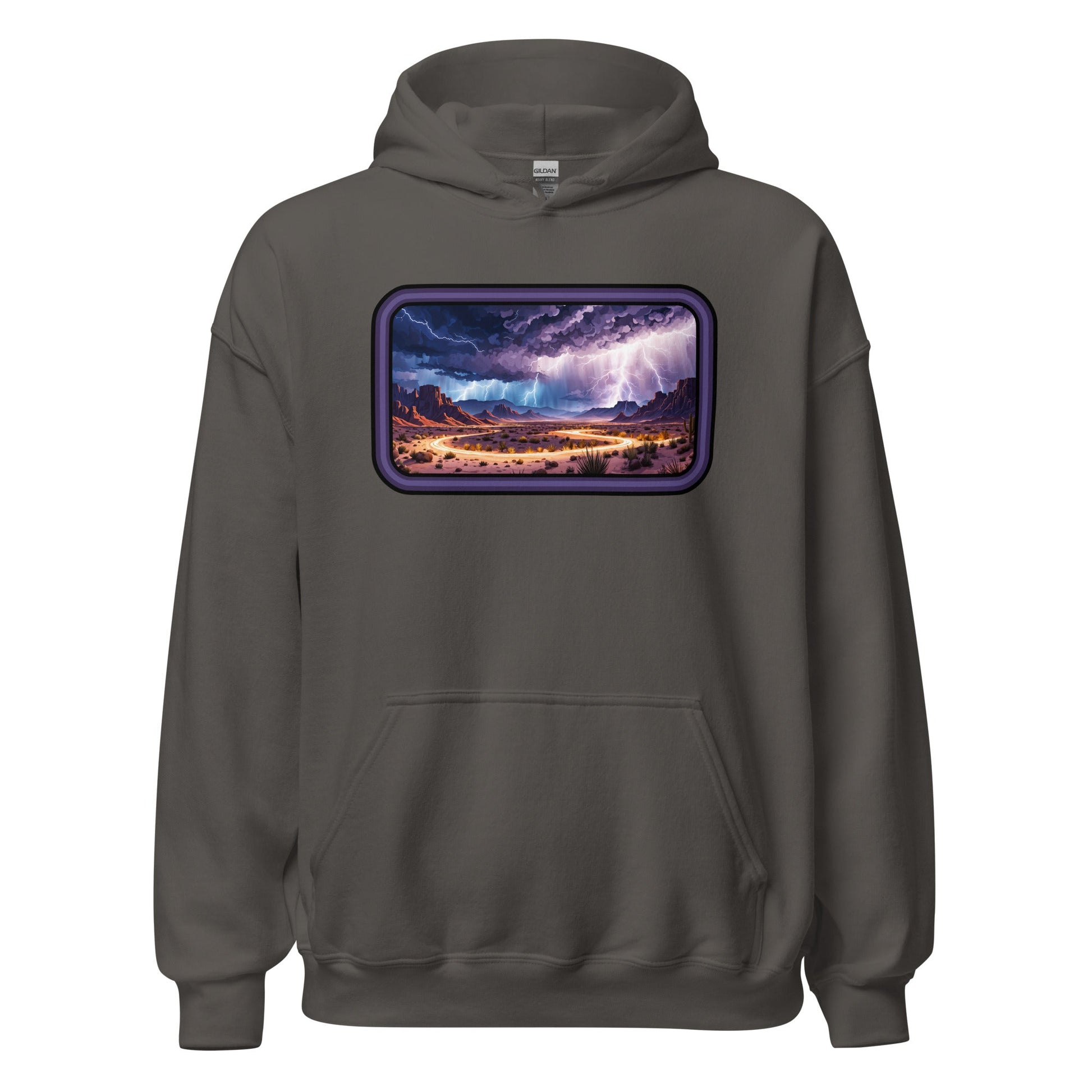 Lightning Over The Desert Men's (Unisex) Hoodie - Hoodies - Discovery Co.