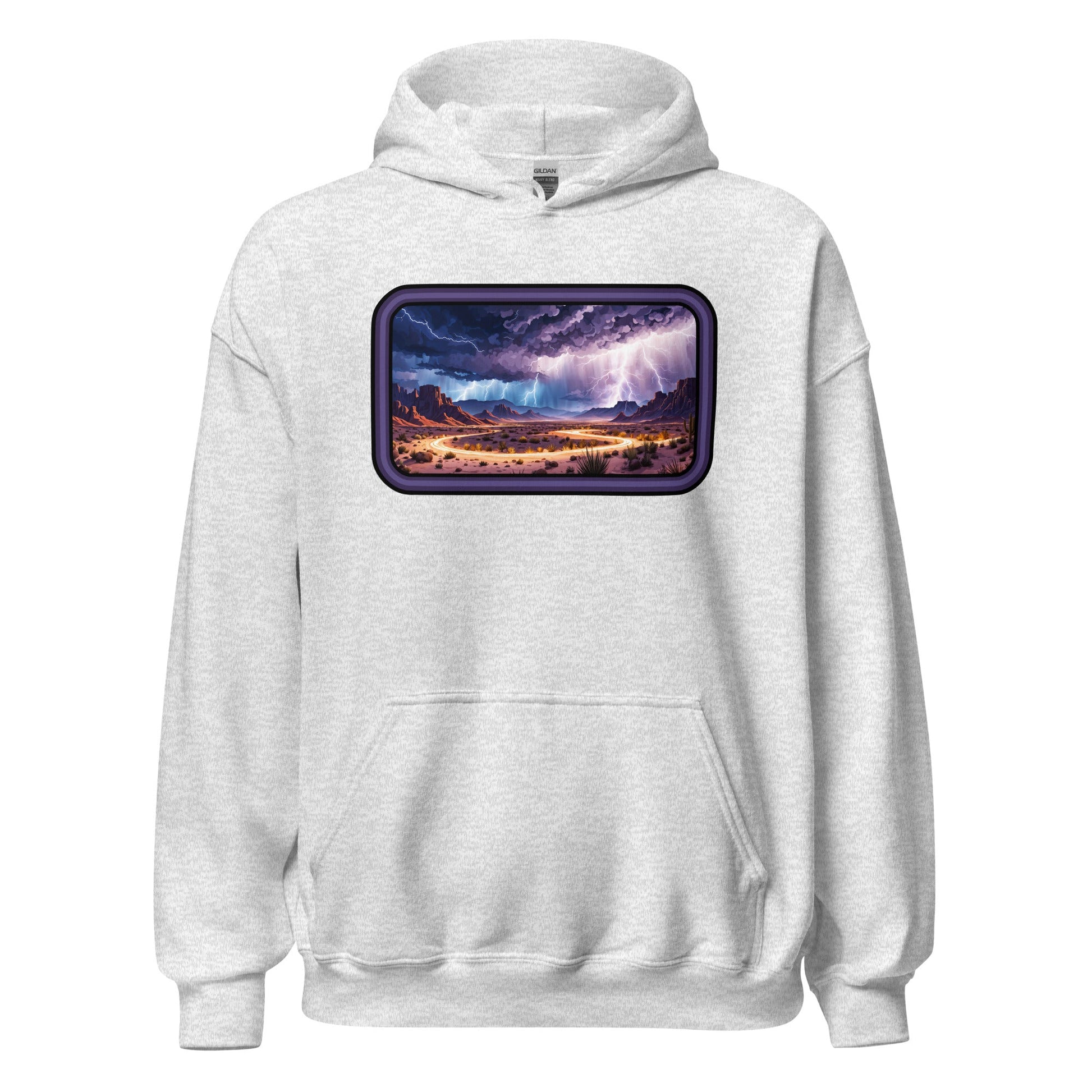 Lightning Over The Desert Men's (Unisex) Hoodie - Hoodies - Discovery Co.