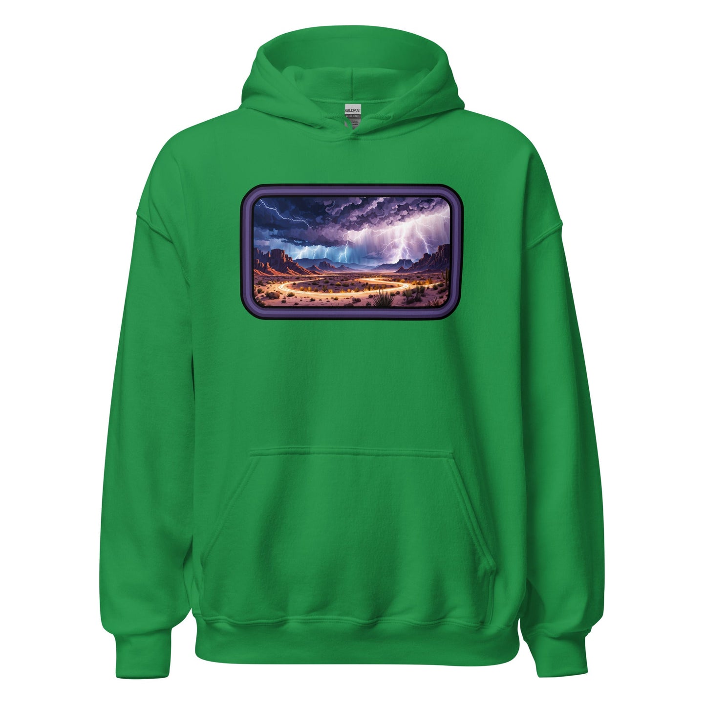 Lightning Over The Desert Men's (Unisex) Hoodie - Hoodies - Discovery Co.