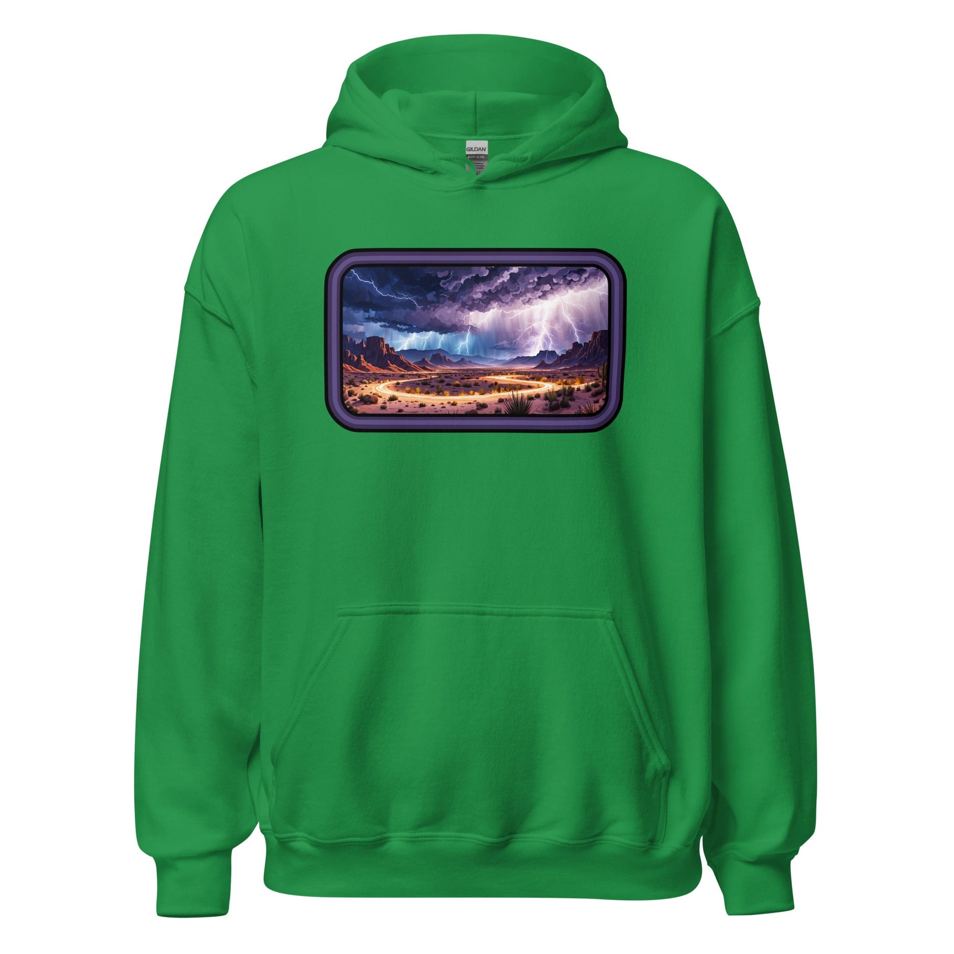Lightning Over The Desert Men's (Unisex) Hoodie - Hoodies - Discovery Co.
