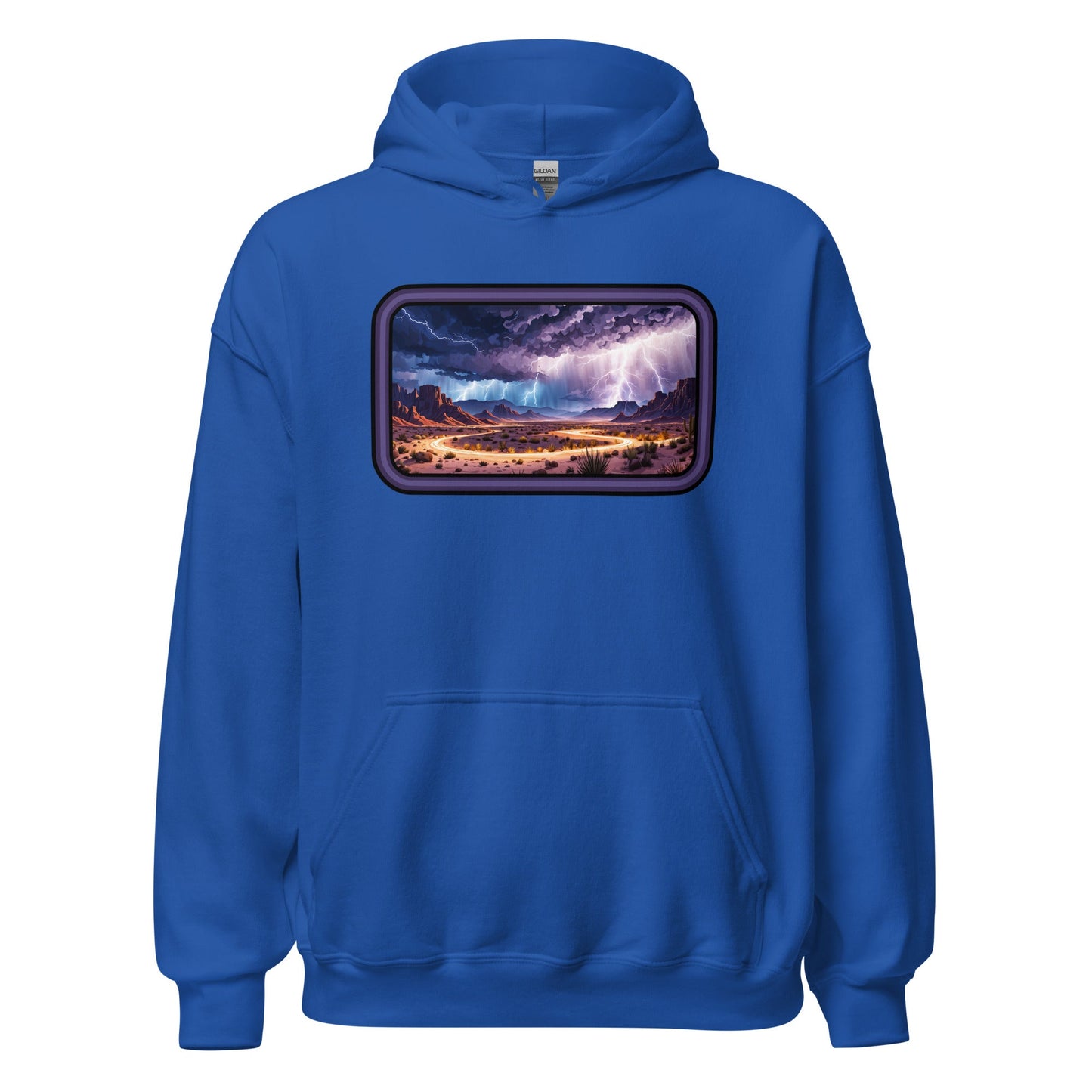 Lightning Over The Desert Men's (Unisex) Hoodie - Hoodies - Discovery Co.
