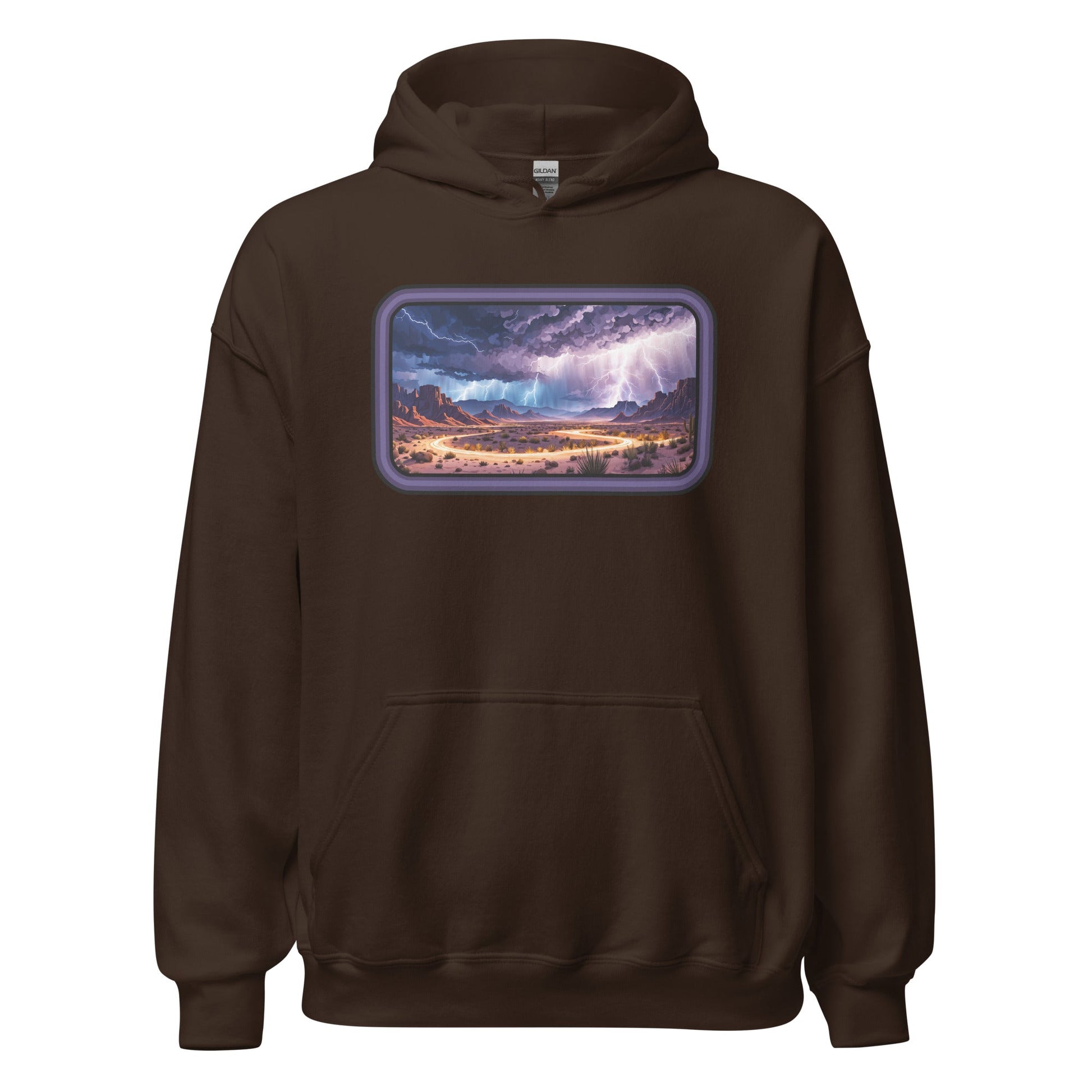 Lightning Over The Desert Men's (Unisex) Hoodie - Hoodies - Discovery Co.