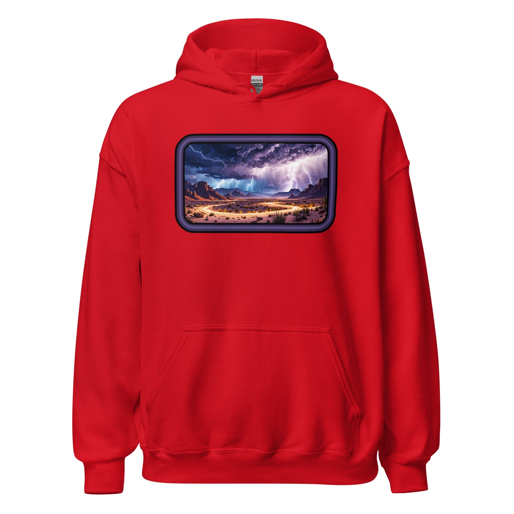 Lightning Over The Desert Men's (Unisex) Hoodie - Hoodies - Discovery Co.
