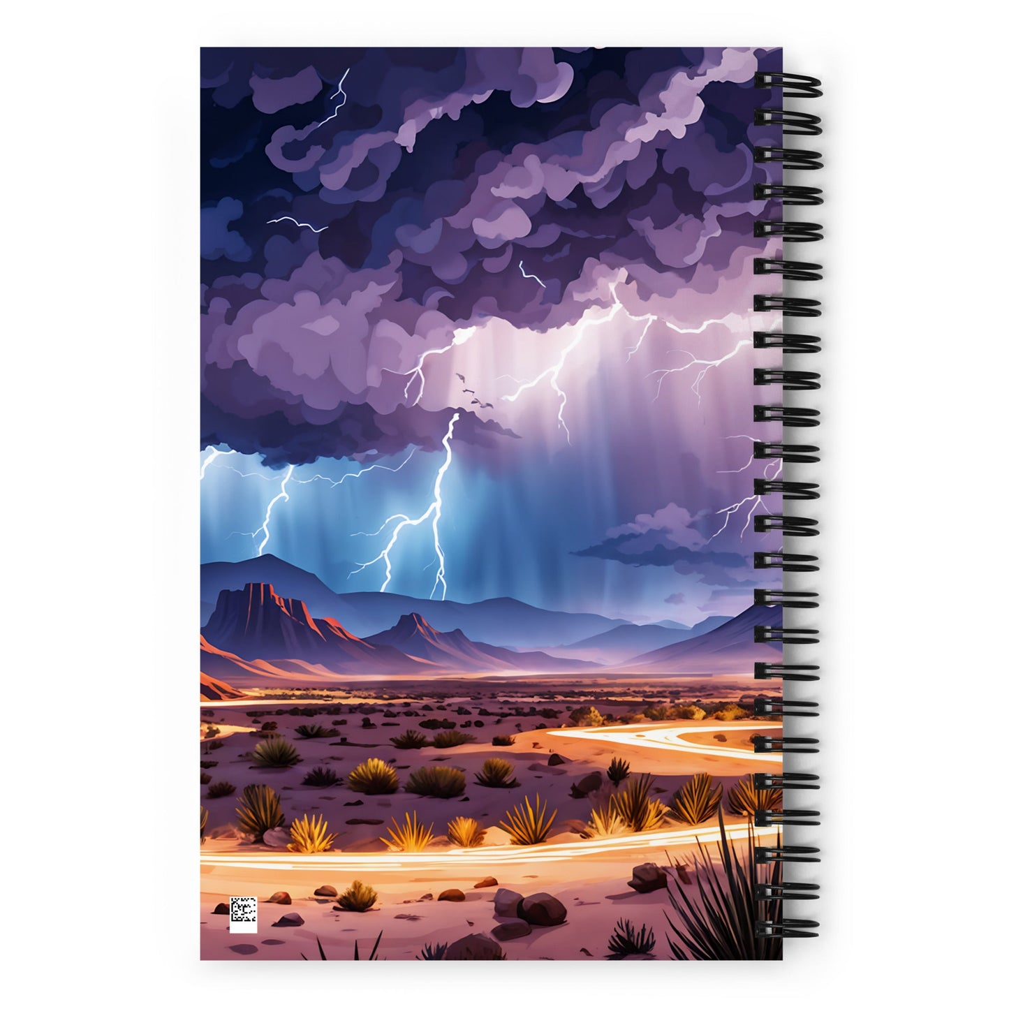 Lightning Over The Desert Spiral Notebook - Spiral Notebooks - Discovery Co.