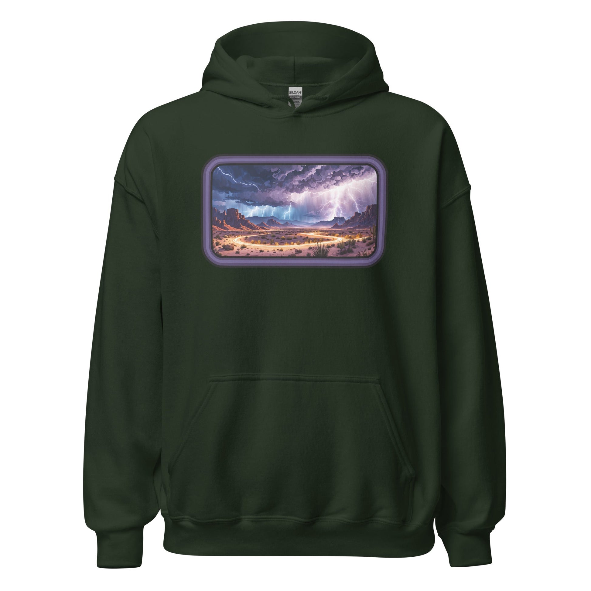 Lightning Over The Desert Women's (Unisex) Hoodie - Hoodies - Discovery Co.