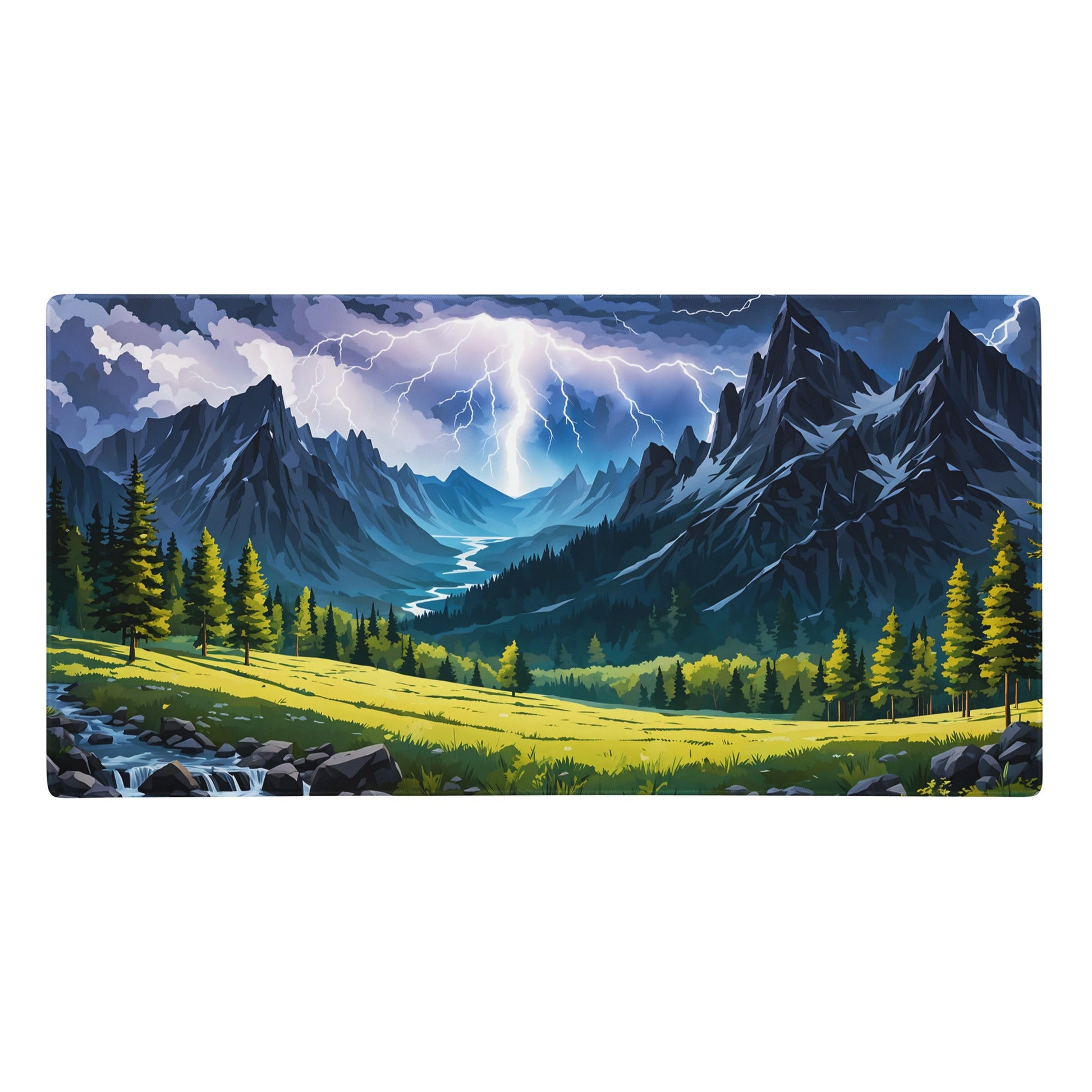 Lightning Over The Mountains II Gaming Mouse Pad - Mouse Pads - Discovery Co.