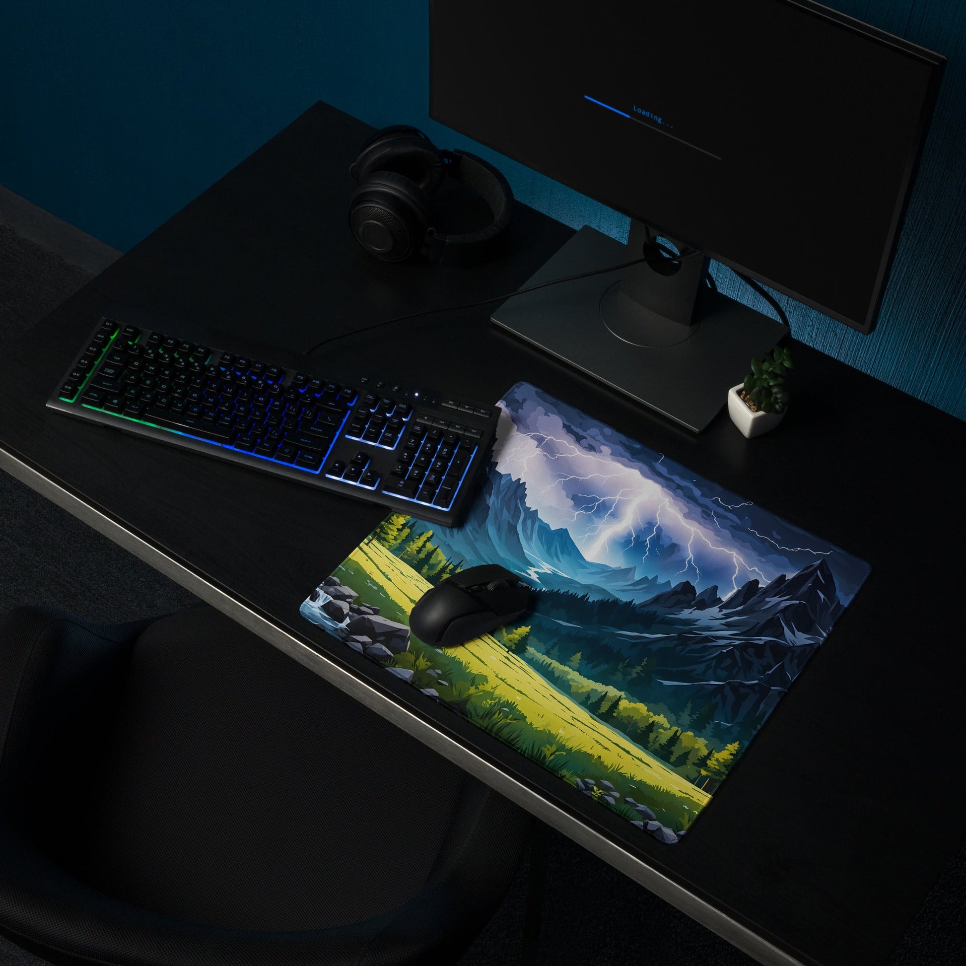 Lightning Over The Mountains II Gaming Mouse Pad - Mouse Pads - Discovery Co.