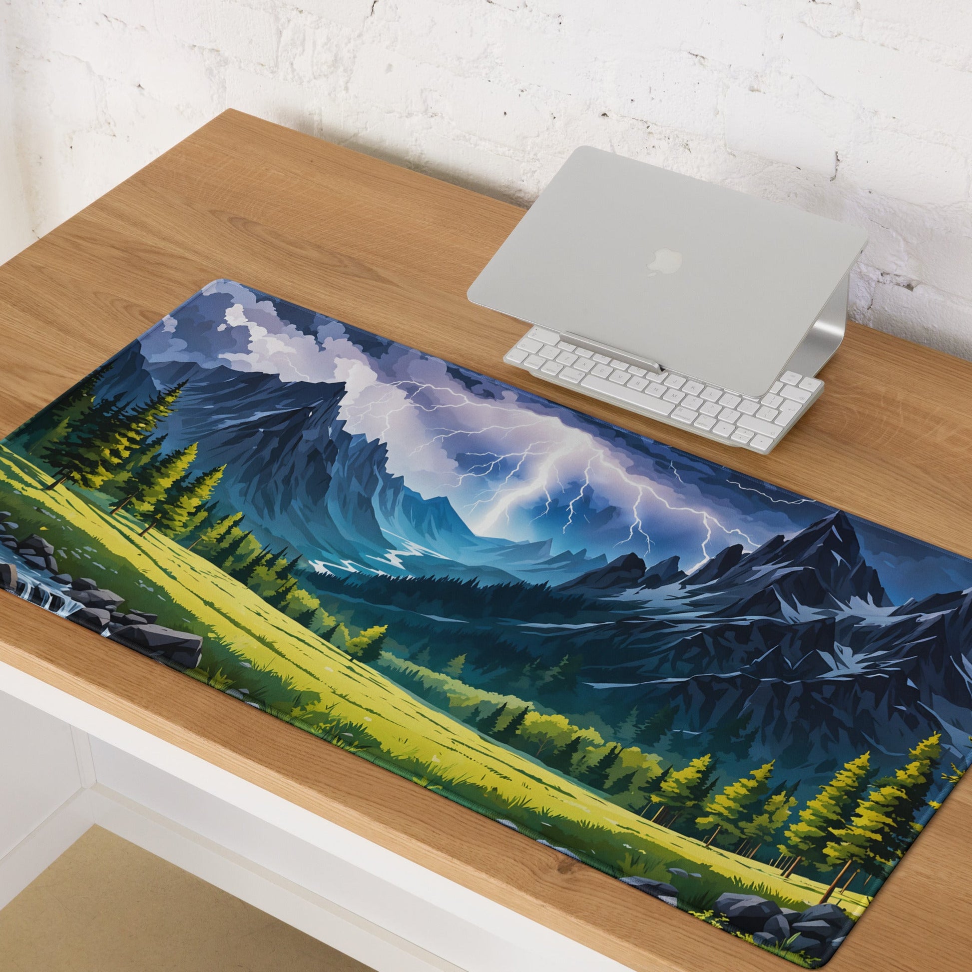 Lightning Over The Mountains II Gaming Mouse Pad - Mouse Pads - Discovery Co.