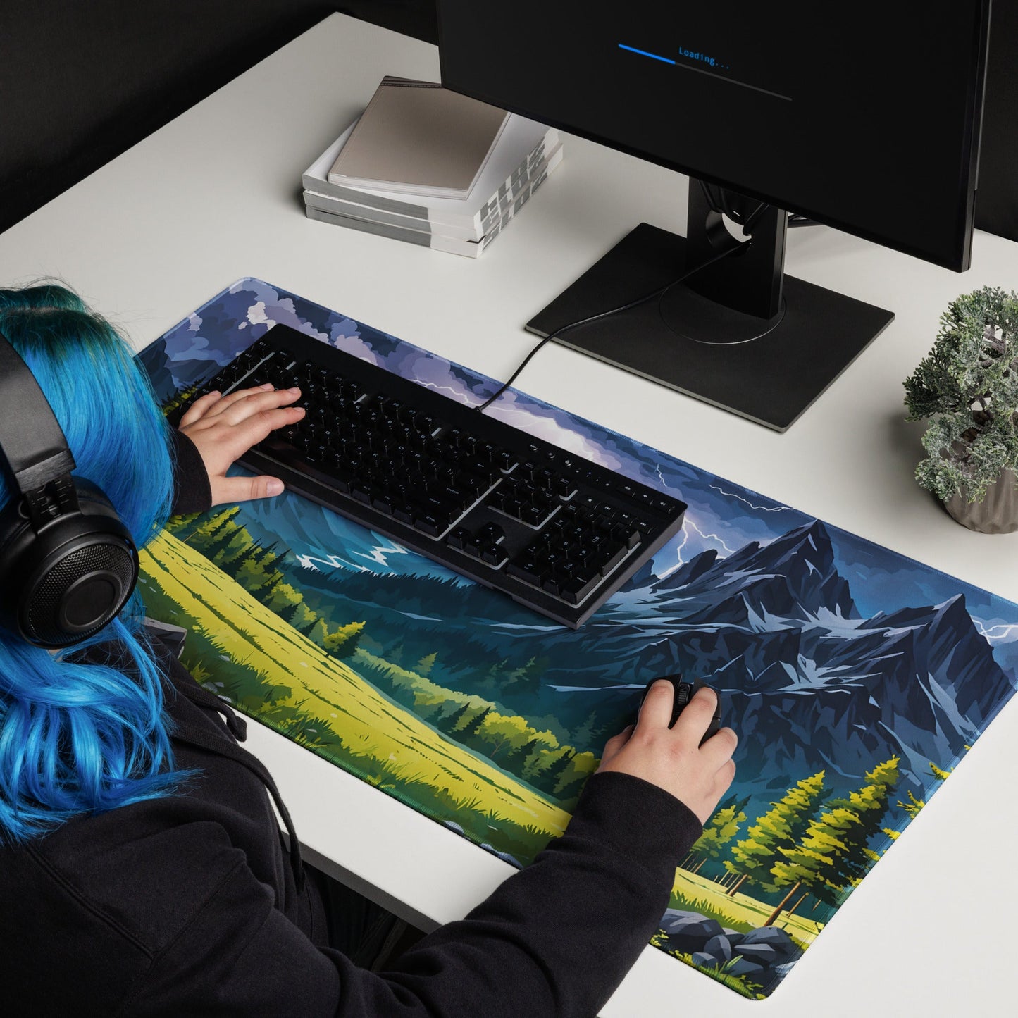 Lightning Over The Mountains II Gaming Mouse Pad - Mouse Pads - Discovery Co.