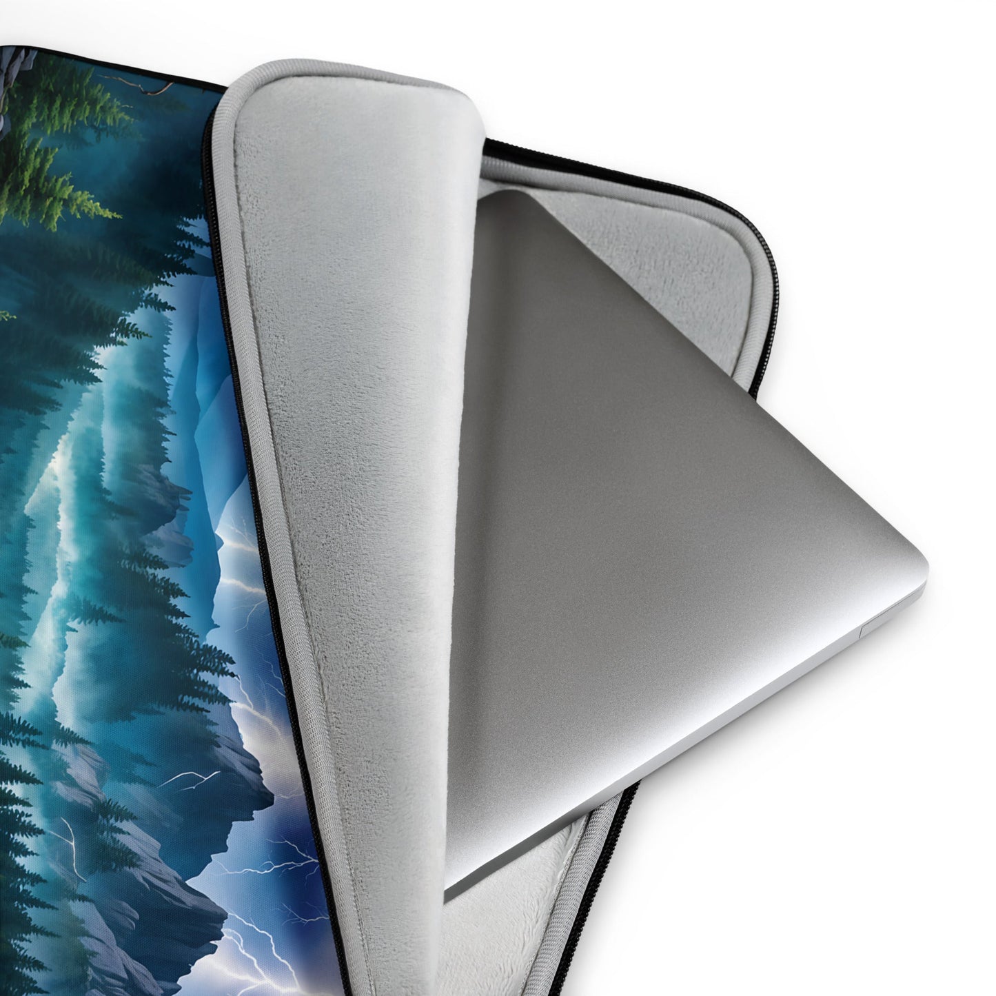 Lightning Over The Mountains III Laptop Sleeve - Laptop Cases - Discovery Co.