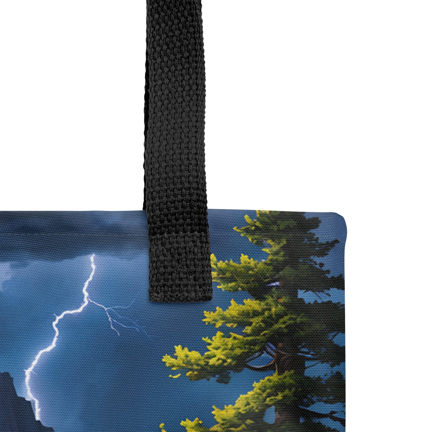 Lightning Over The Mountains III Tote Bag - Tote Bags - Discovery Co.